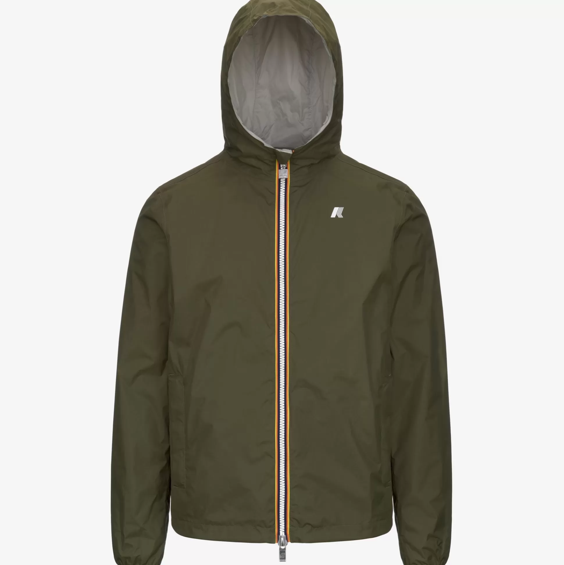 Outlet K-Way JAKE PLUS.2 REVERSIBLE Greenc-beigel
