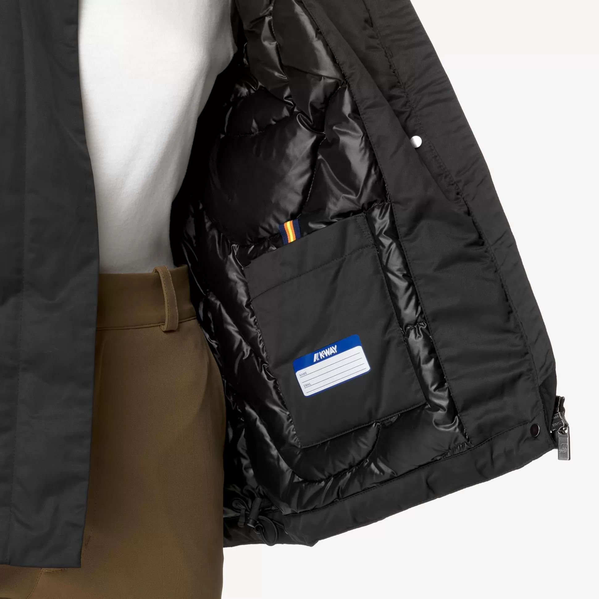 Flash Sale K-Way KALA SATIN THERMO Blackpure