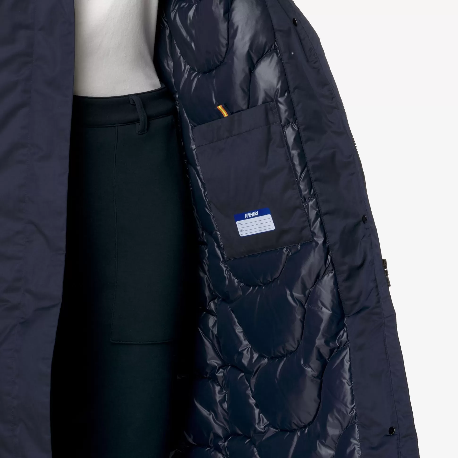 Outlet K-Way KALISI SATIN THERMO Bluedepth