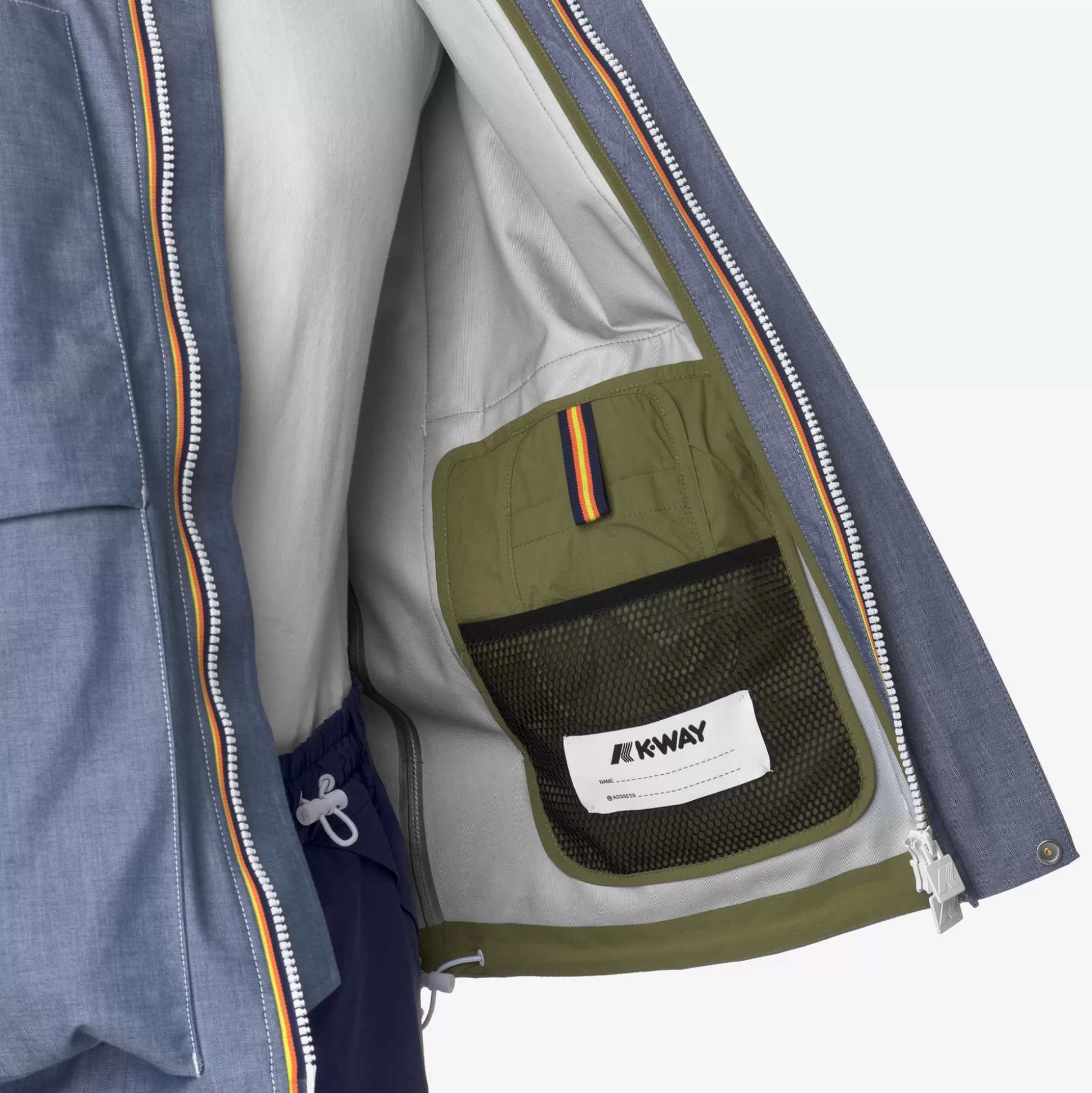Online K-Way KAYEL CHAMBRAY 3L Chambray-greensphagnum