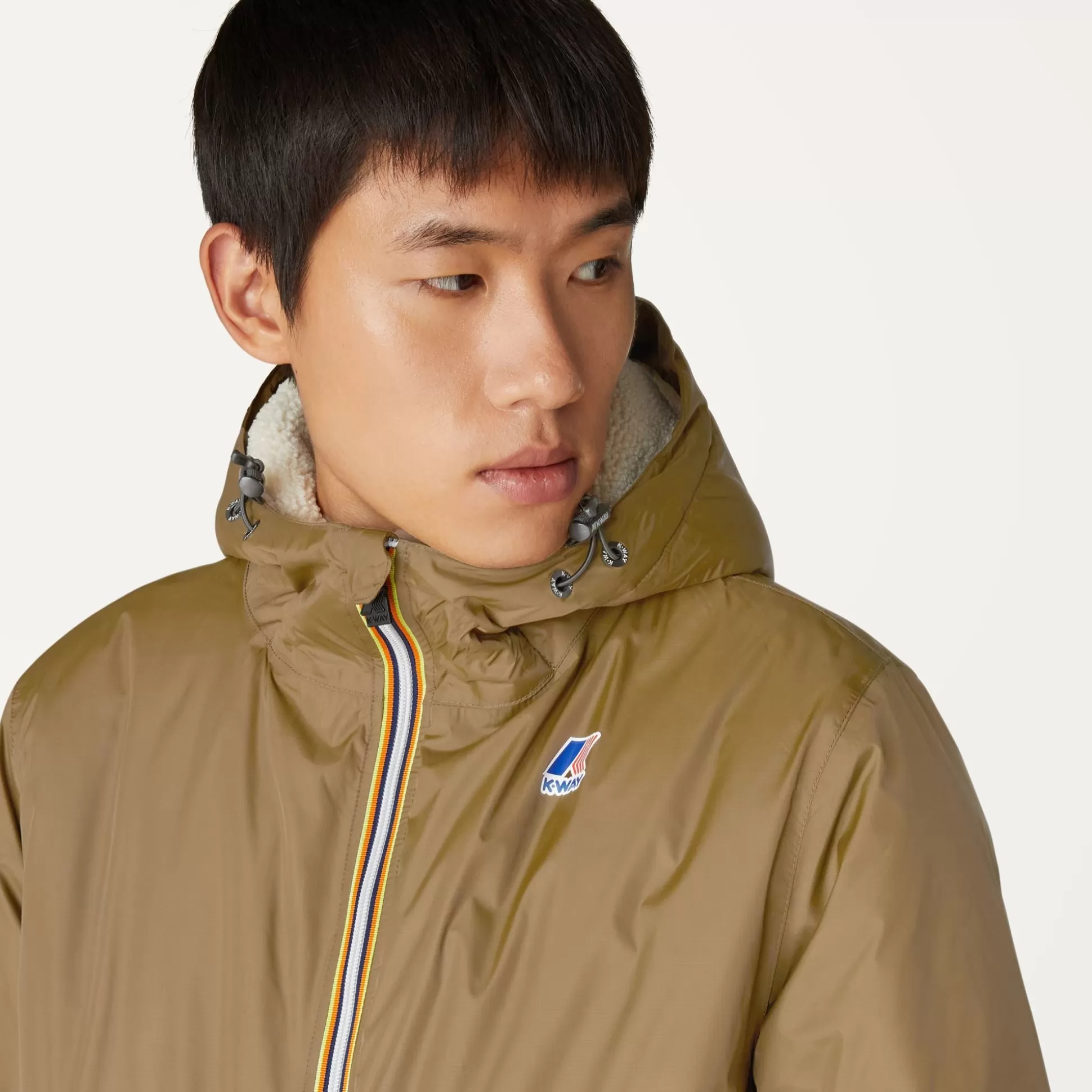 Shop K-Way LE VRAI 3.0 CLAUDE ORSETTO Brownbutternut