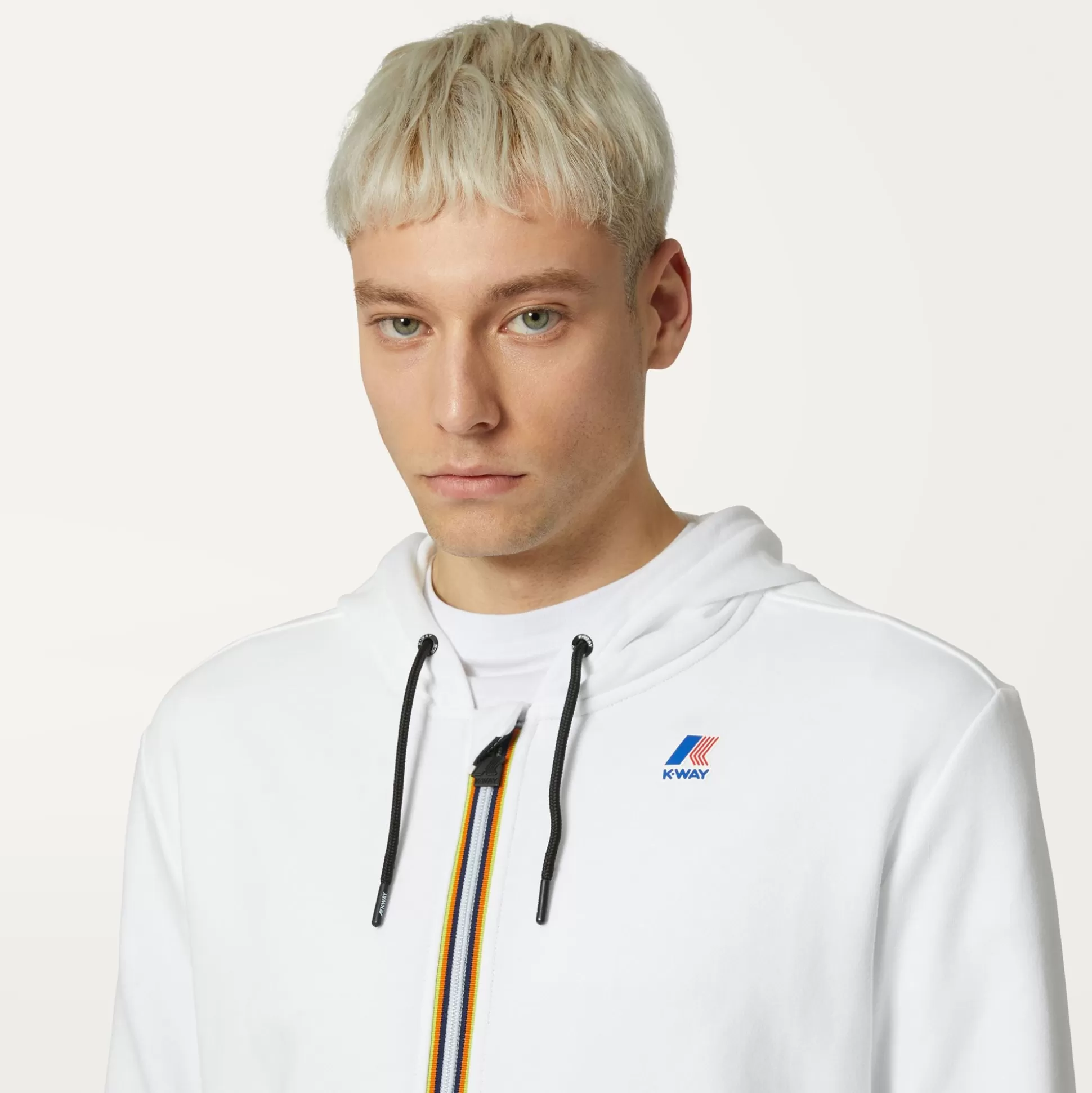 Cheap K-Way LE VRAI ARNEL POLY COTTON White