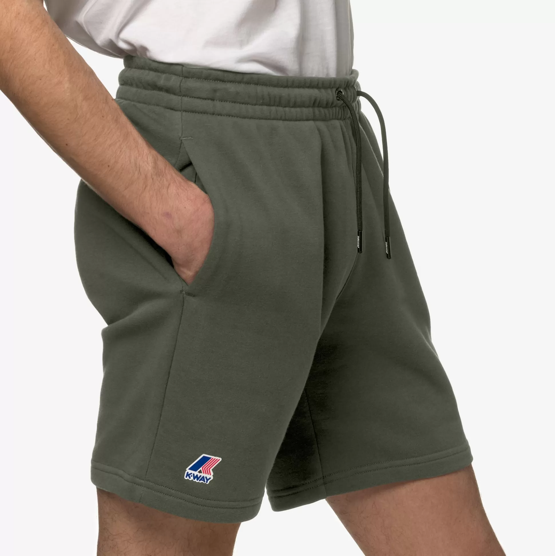 Shop K-Way LE VRAI DORIAN POLY COTTON Greenblackish