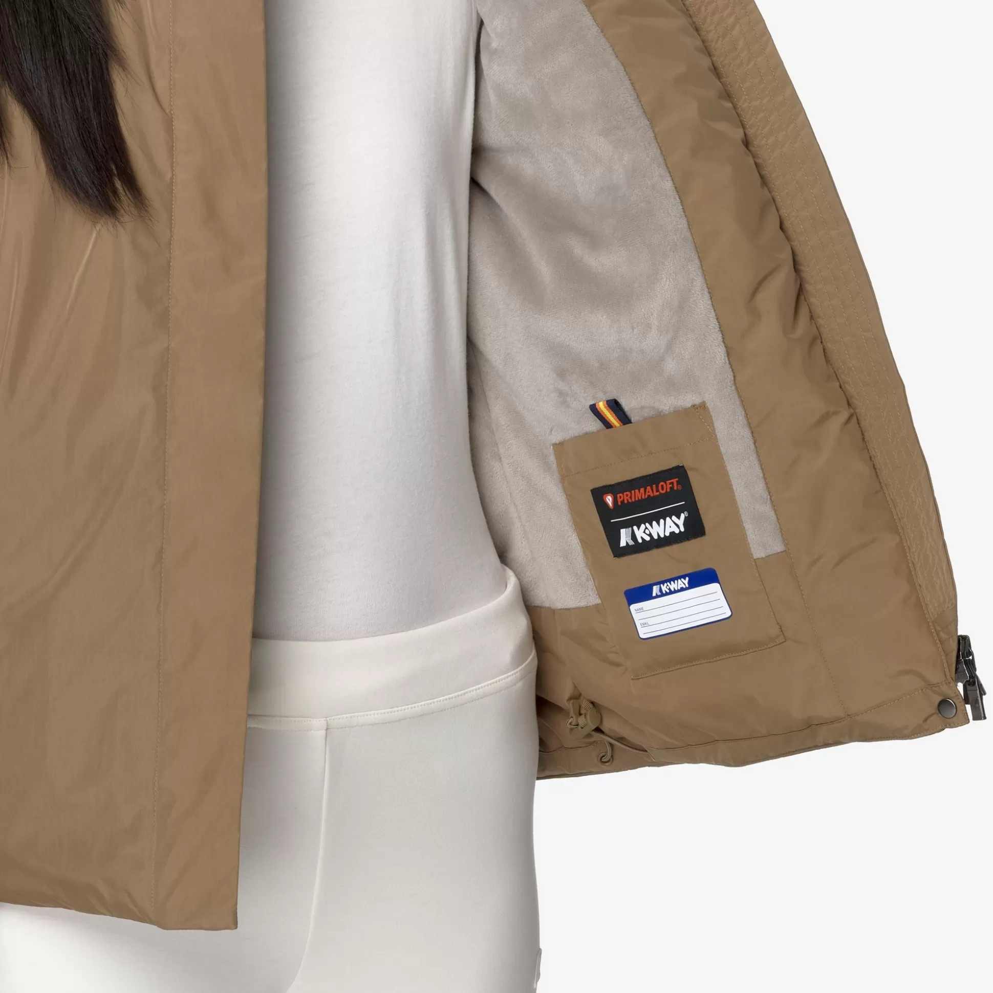 Cheap K-Way LIL SOFT TOUCH MARMOTTA Brownc-beigeg
