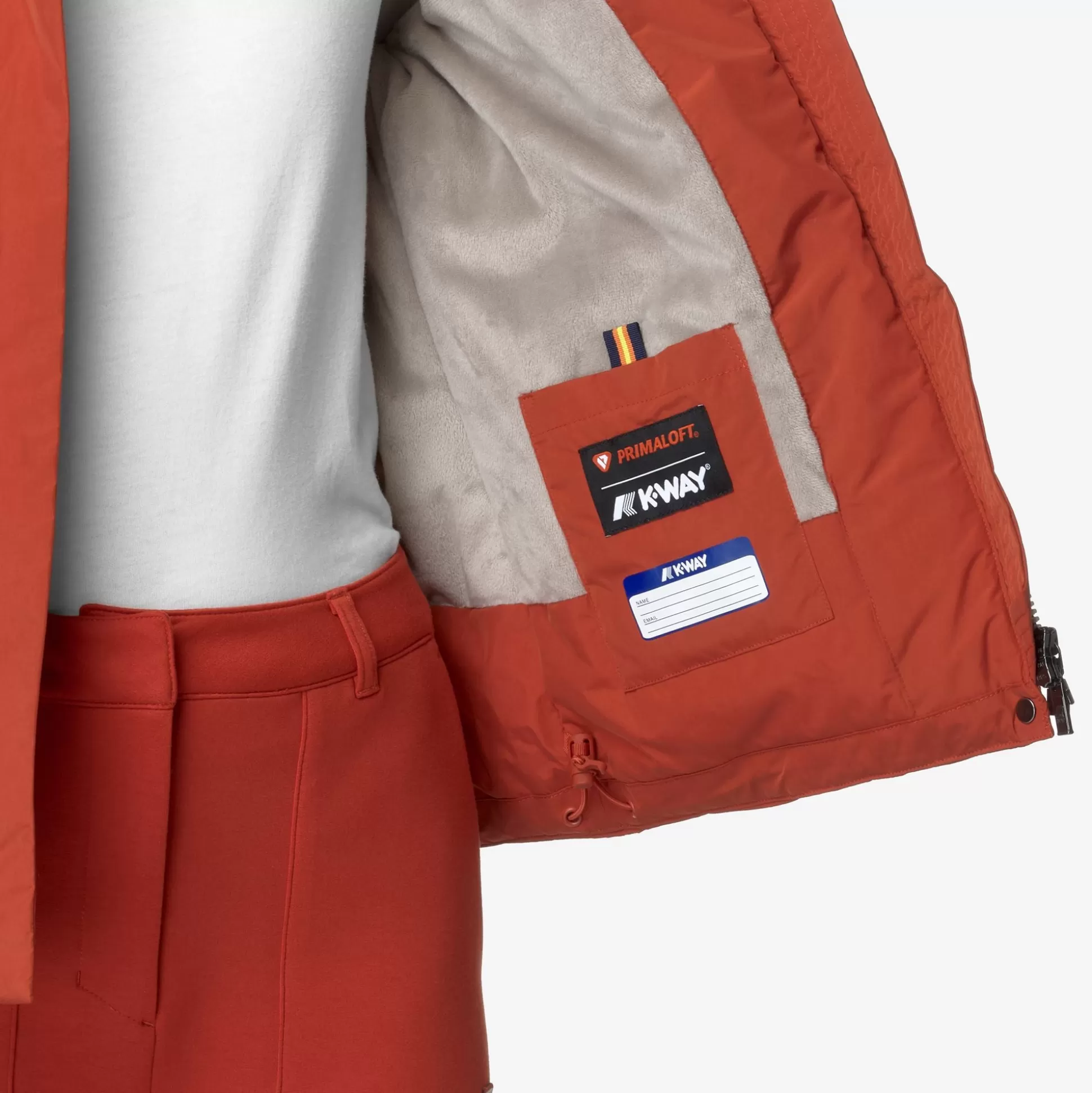 Discount K-Way LIL SOFT TOUCH MARMOTTA Redp-greyb