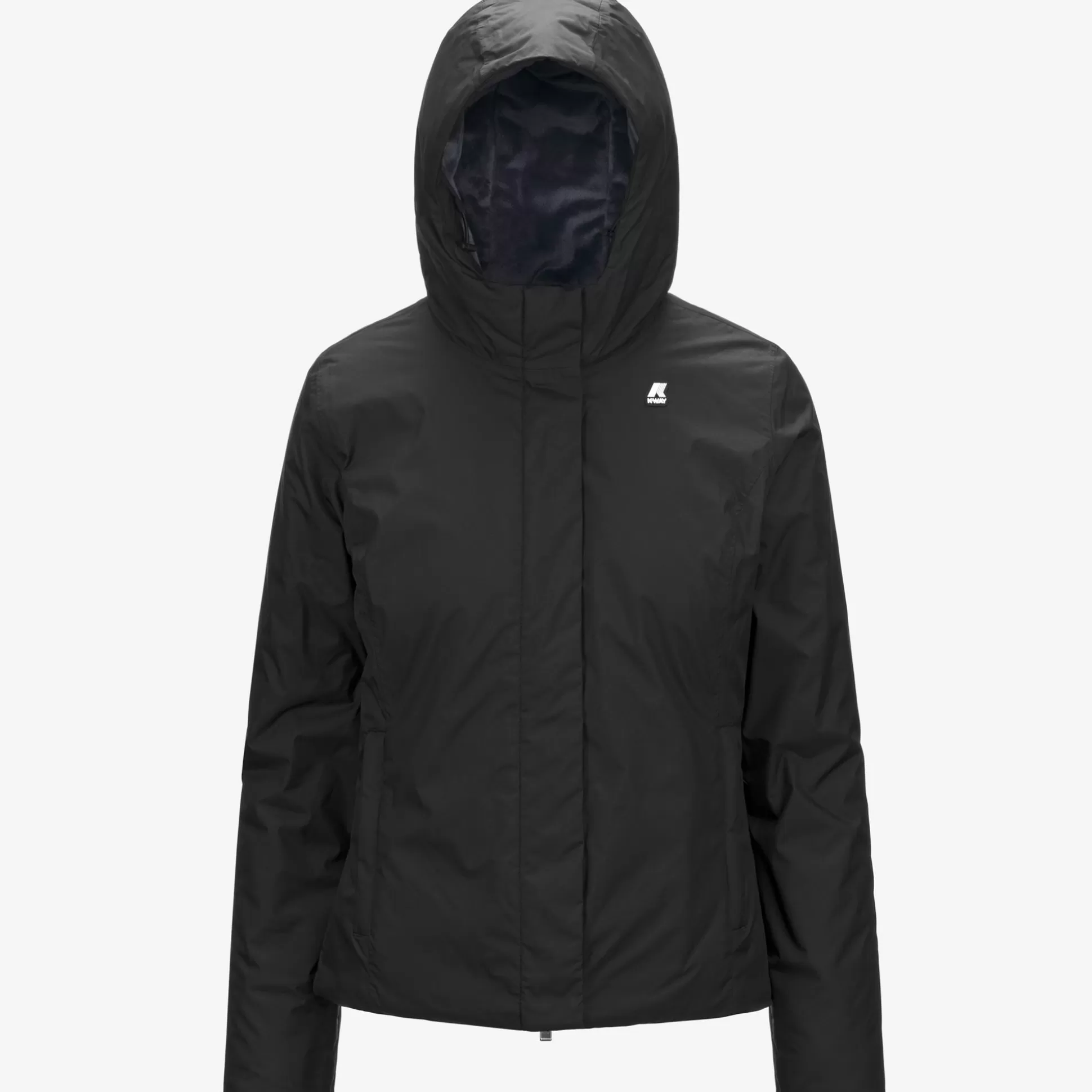 Shop K-Way LILY MICRO RIPSTOP MARMOTTA Blackp-bluea