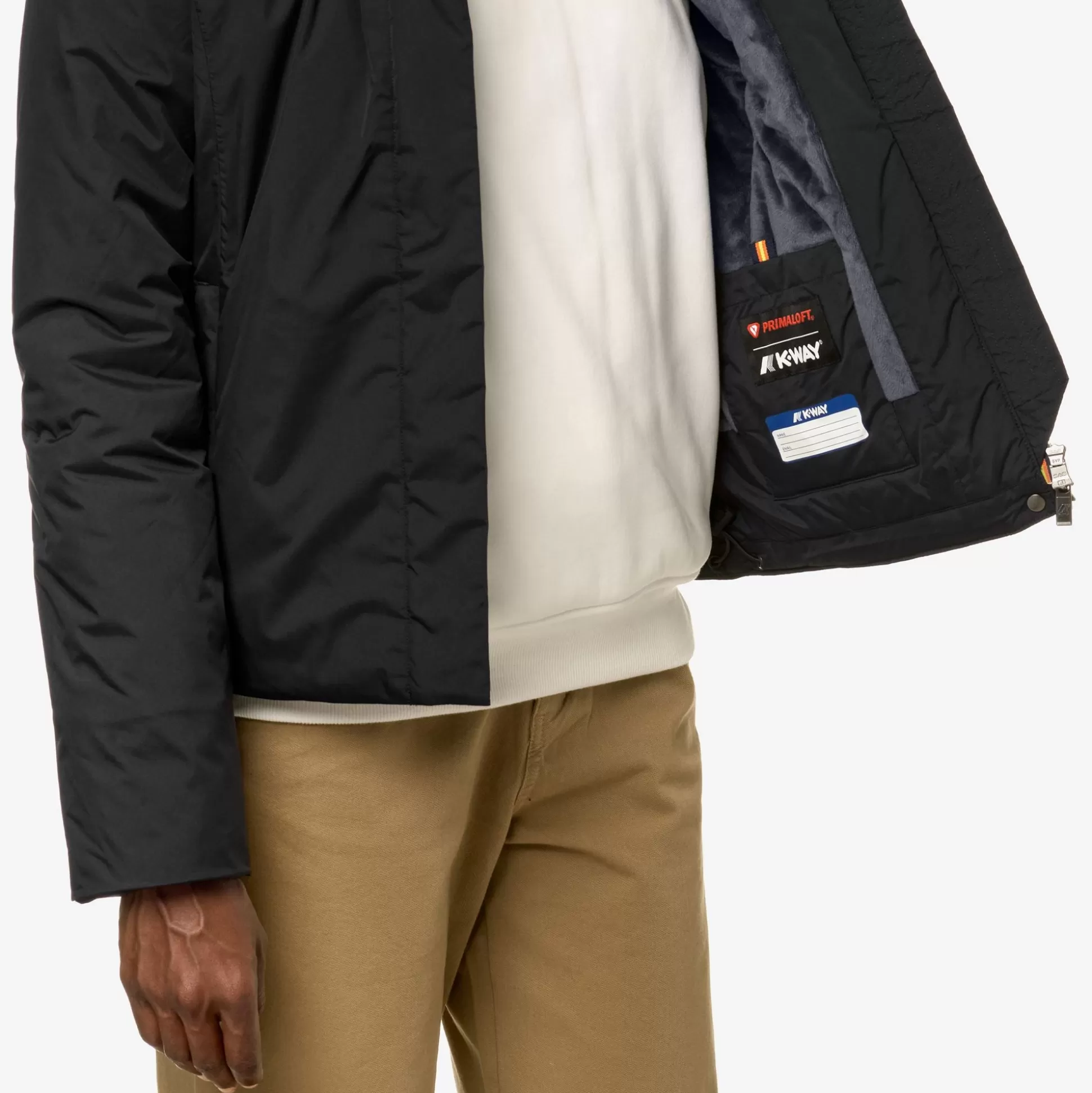 Shop K-Way LILY MICRO RIPSTOP MARMOTTA Blackp-bluea