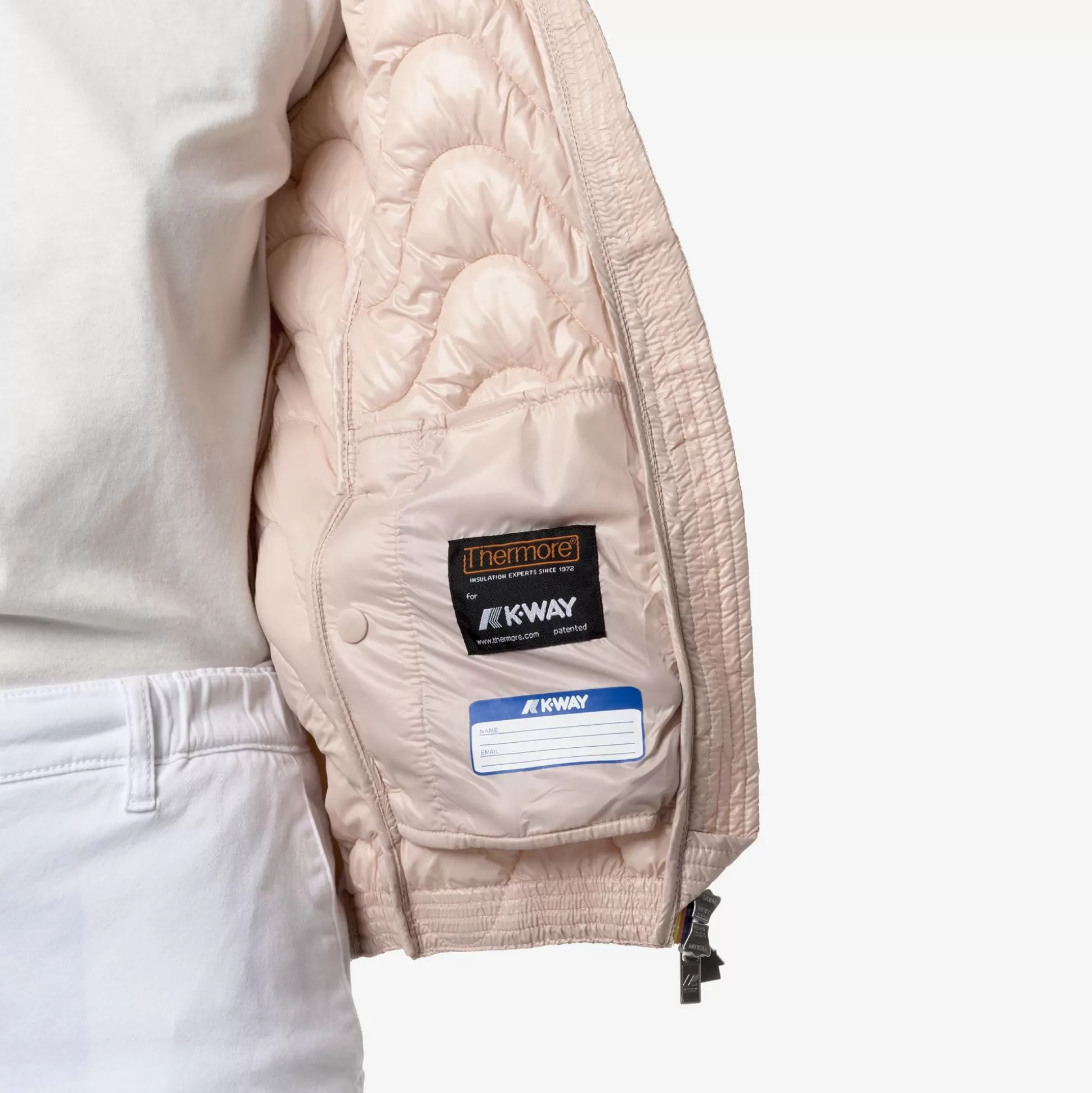 Hot K-Way LILY QUILTED WARM Pinkgardenia