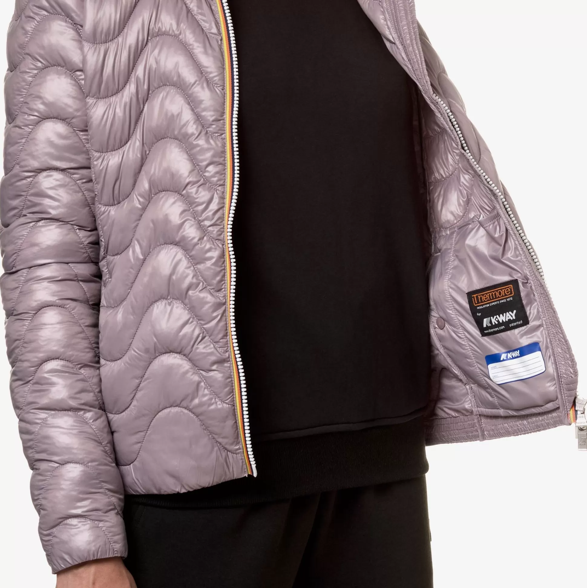 Discount K-Way LILY QUILTED WARM Violetdusty