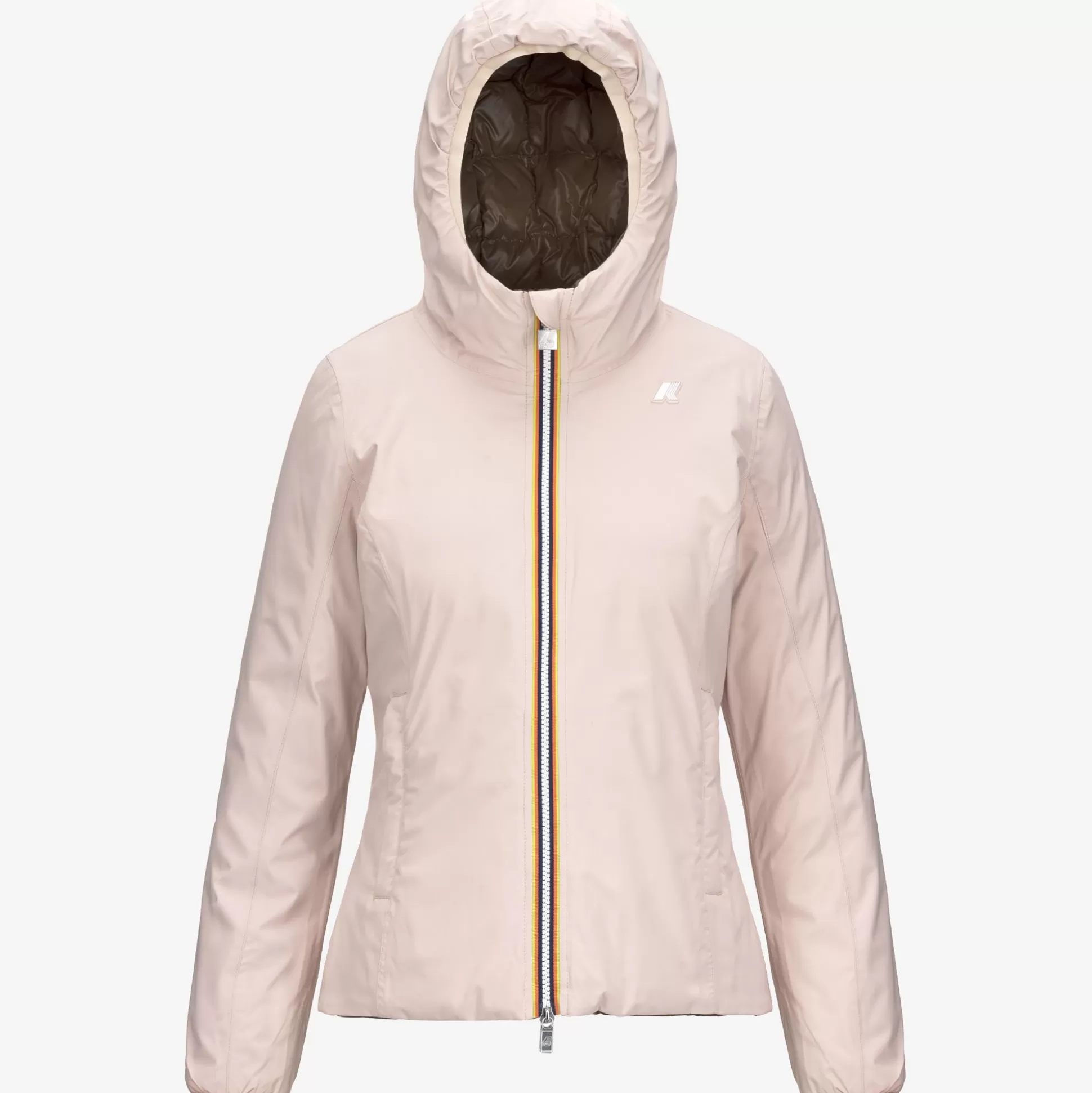 Hot K-Way LILY ST THERMO REVERSIBLE Pinkt-browng