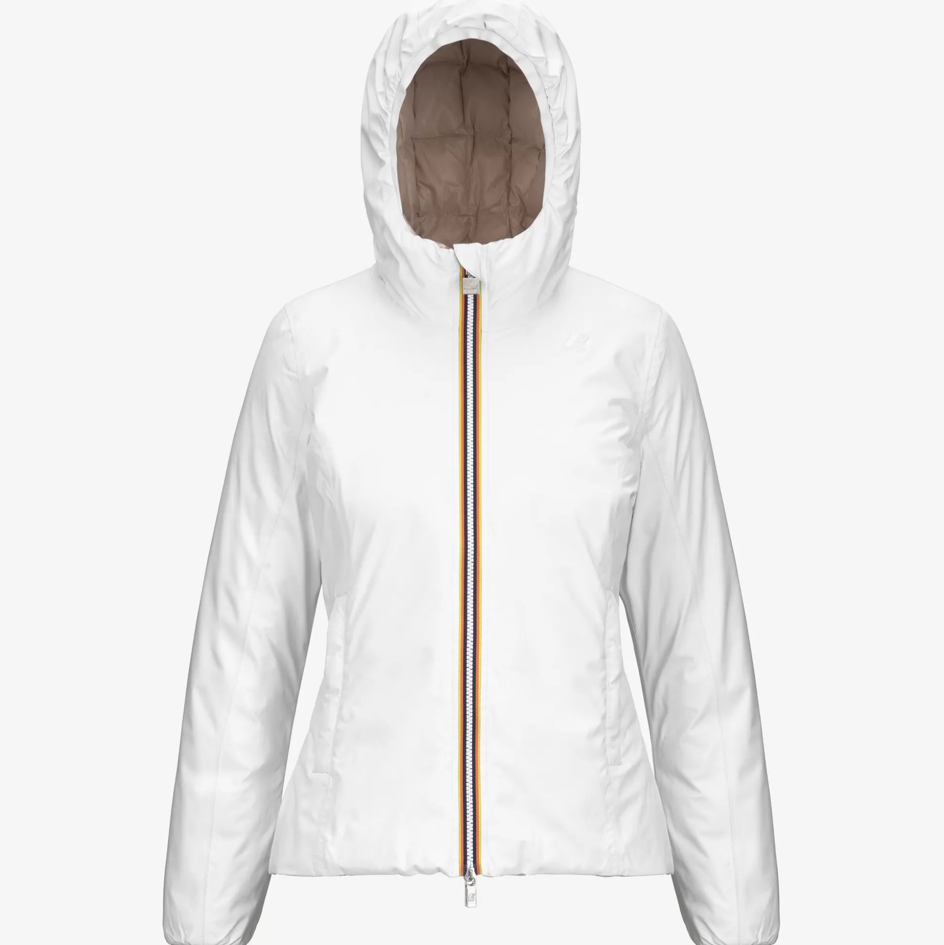 Store K-Way LILY ST THERMO REVERSIBLE Whiteg-pinkt