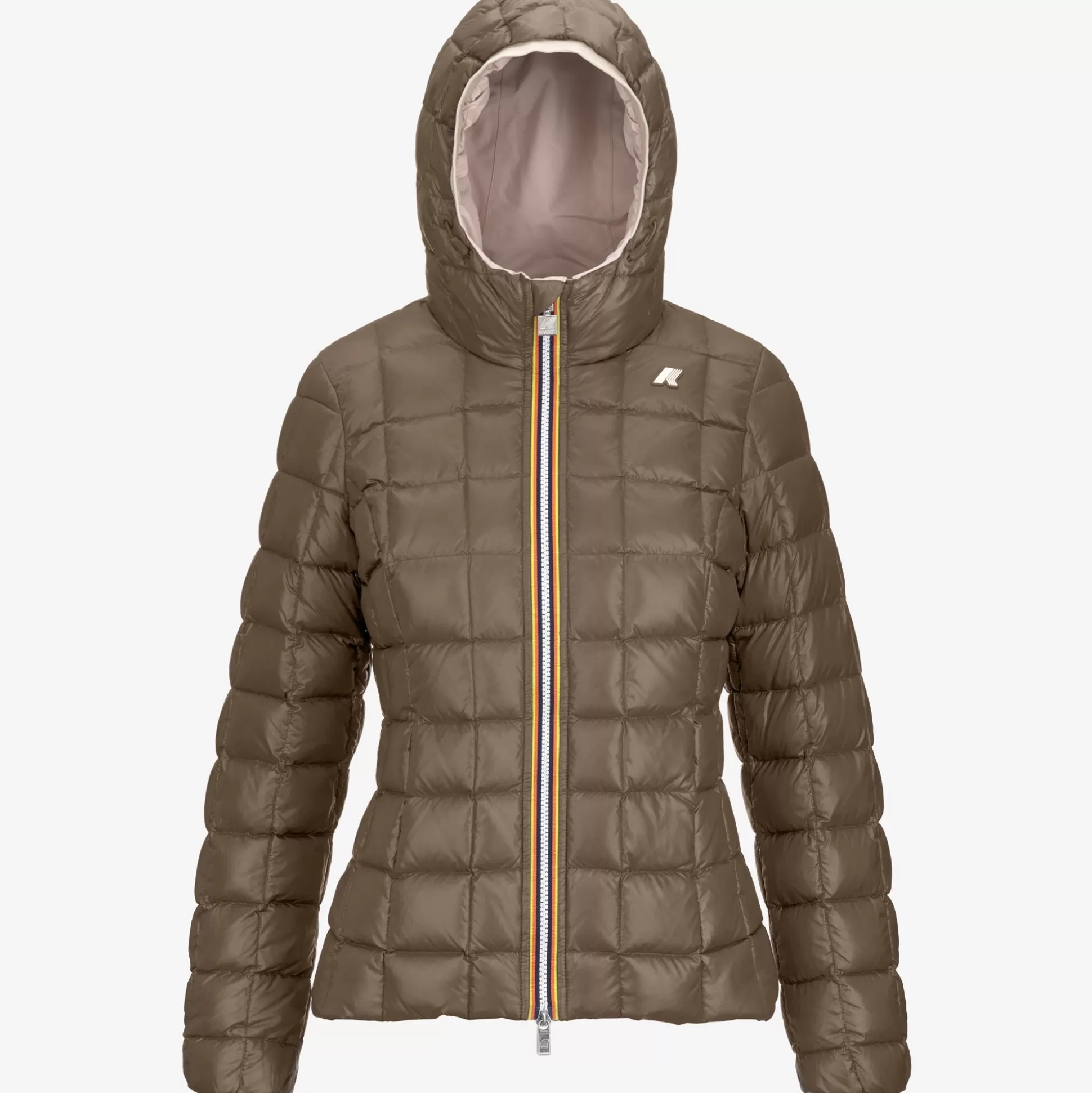 Hot K-Way LILY ST THERMO REVERSIBLE Pinkt-browng