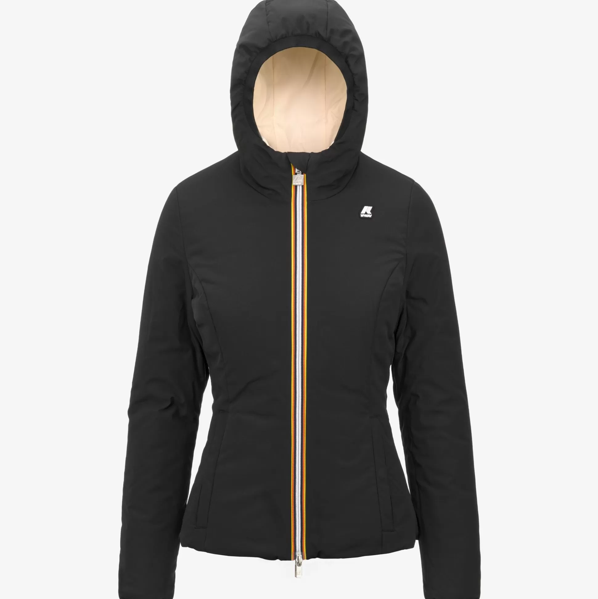 Sale K-Way LILY ST WARM REVERSIBLE Blackp-beigee