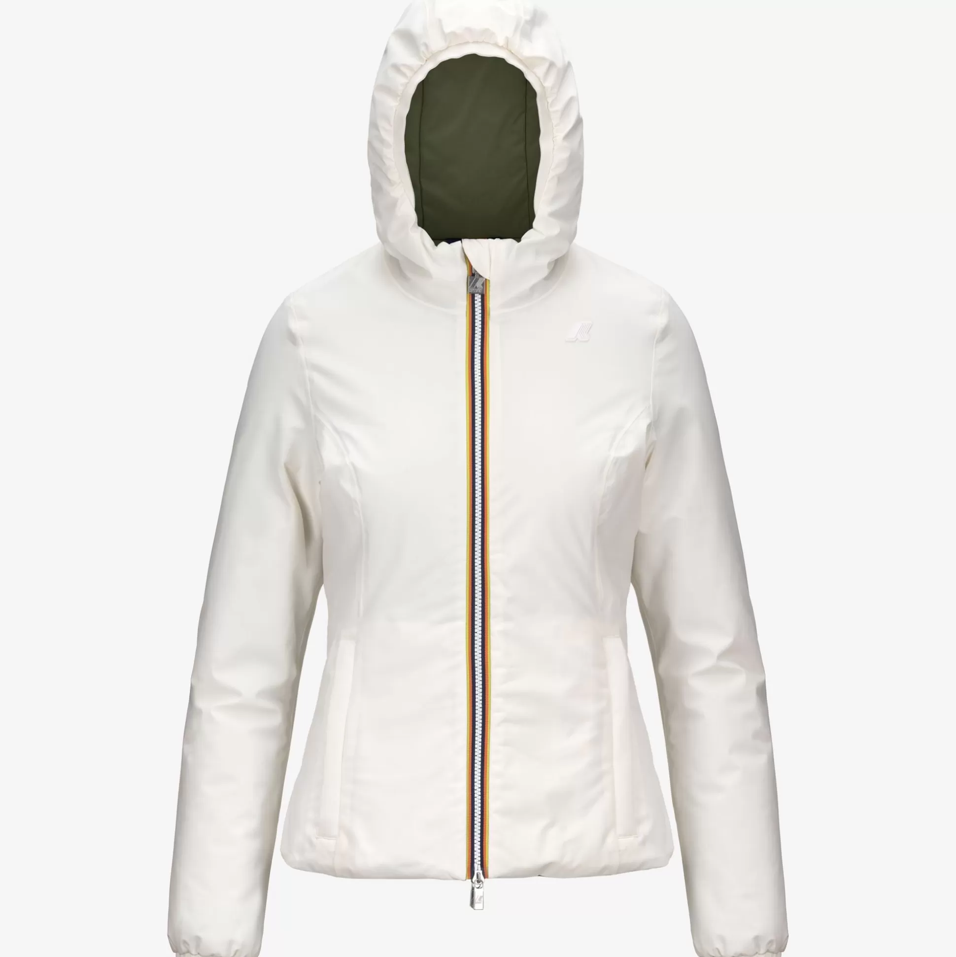 Best Sale K-Way LILY ST WARM REVERSIBLE Whitegardenia-greencypress