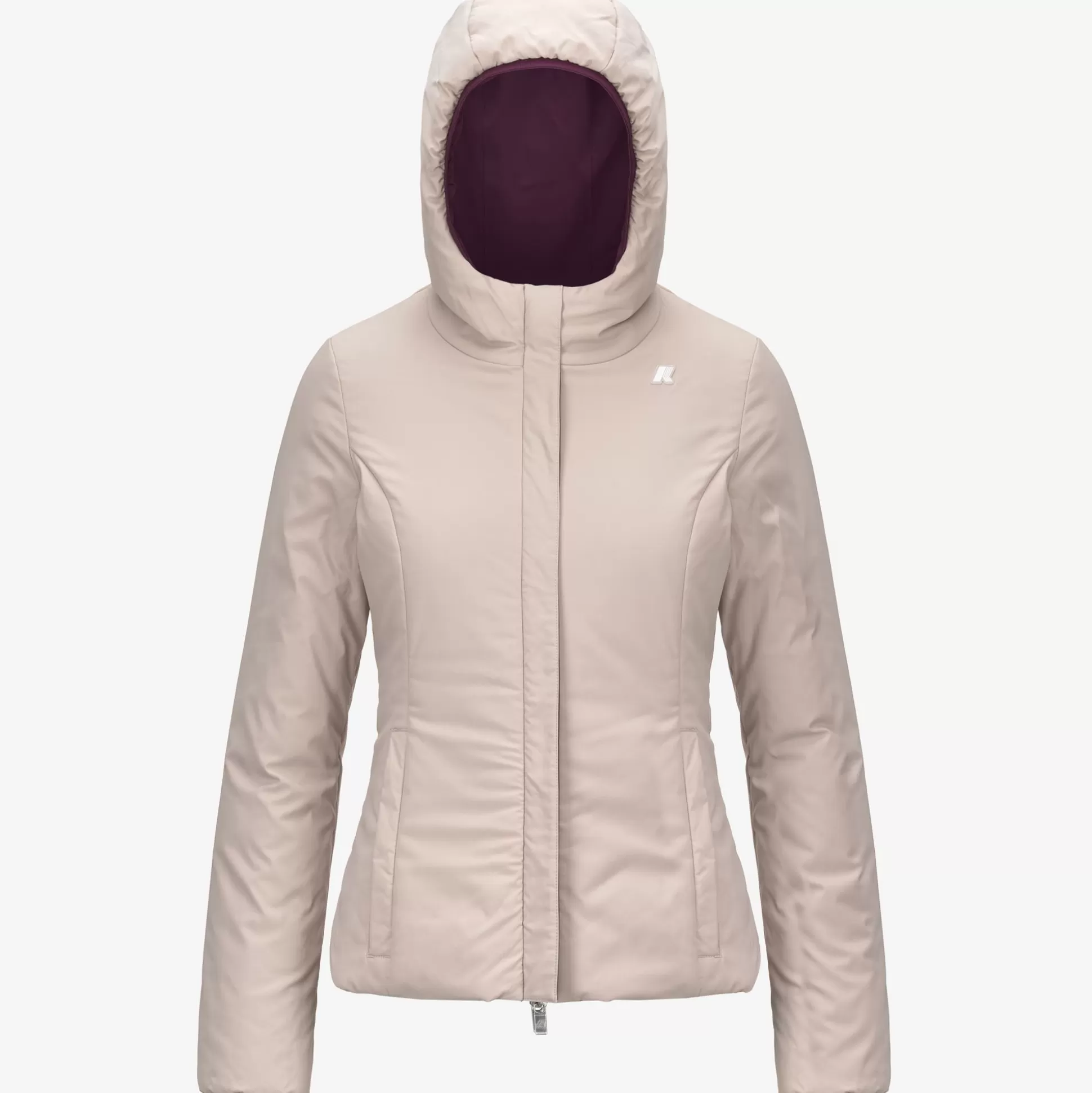 Clearance K-Way LILY ST WARM REVERSIBLE Violetdk-beigeg