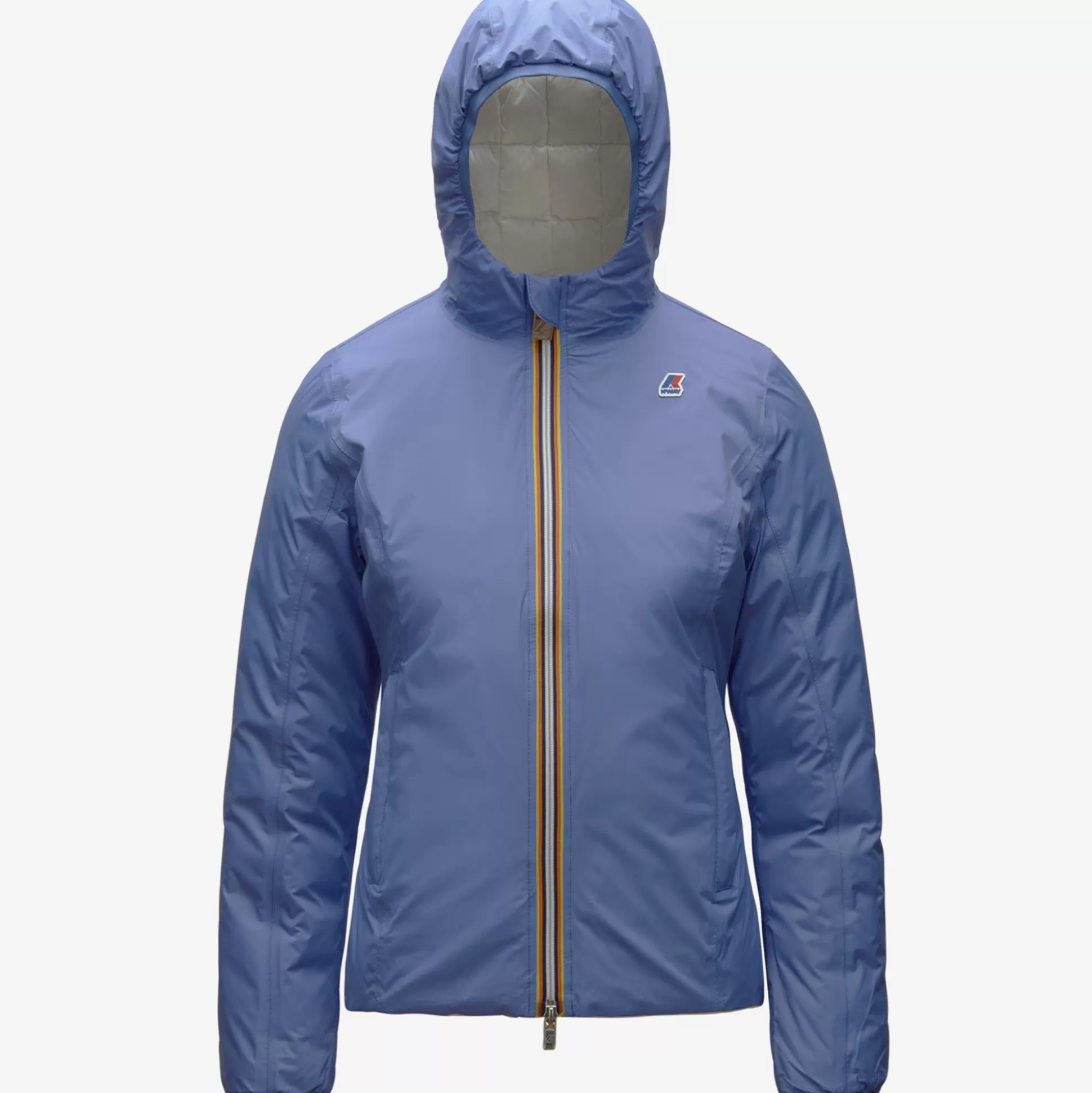 Fashion K-Way LILY THERMO PLUS.2 REVERSIBLE Azuredk-whitemilk