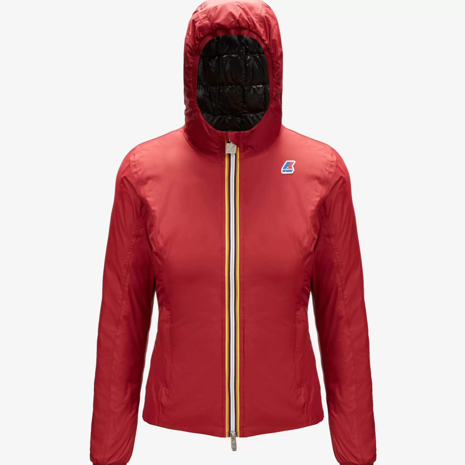 Outlet K-Way LILY THERMO PLUS.2 REVERSIBLE Reddktomato-blackpure