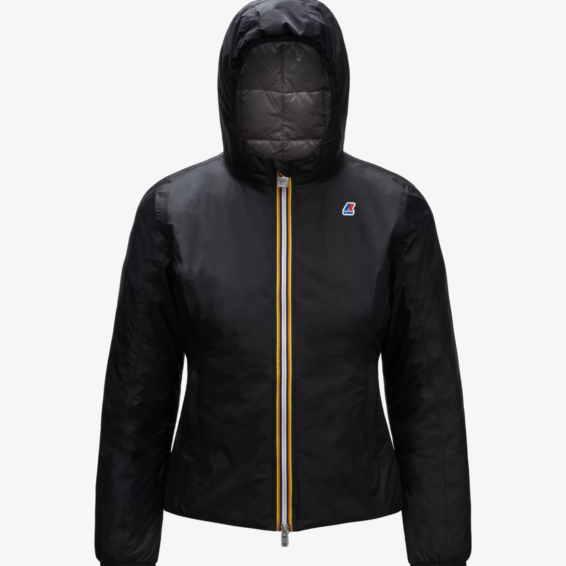 Outlet K-Way LILY THERMO PLUS.2 REVERSIBLE Blackpure-greymdsteel