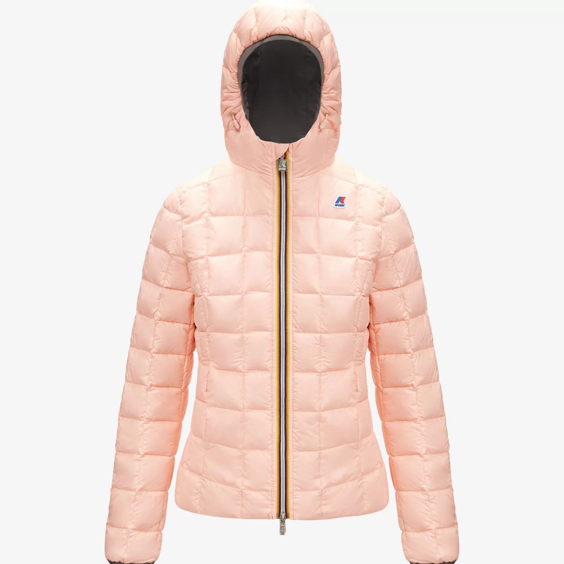 Store K-Way LILY THERMO PLUS.2 REVERSIBLE Greymdsteel-pinkdafne