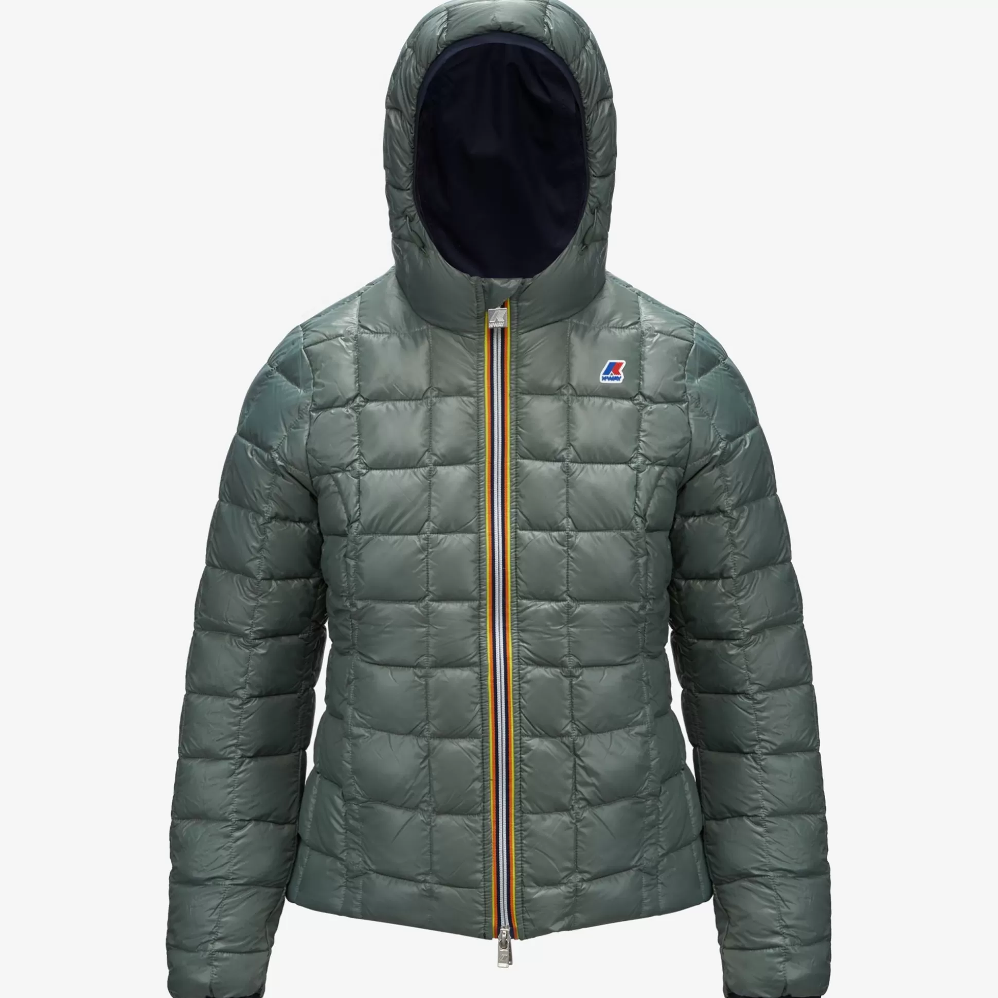 Clearance K-Way LILY THERMO PLUS.2 REVERSIBLE Bluedepth-greenlaurel