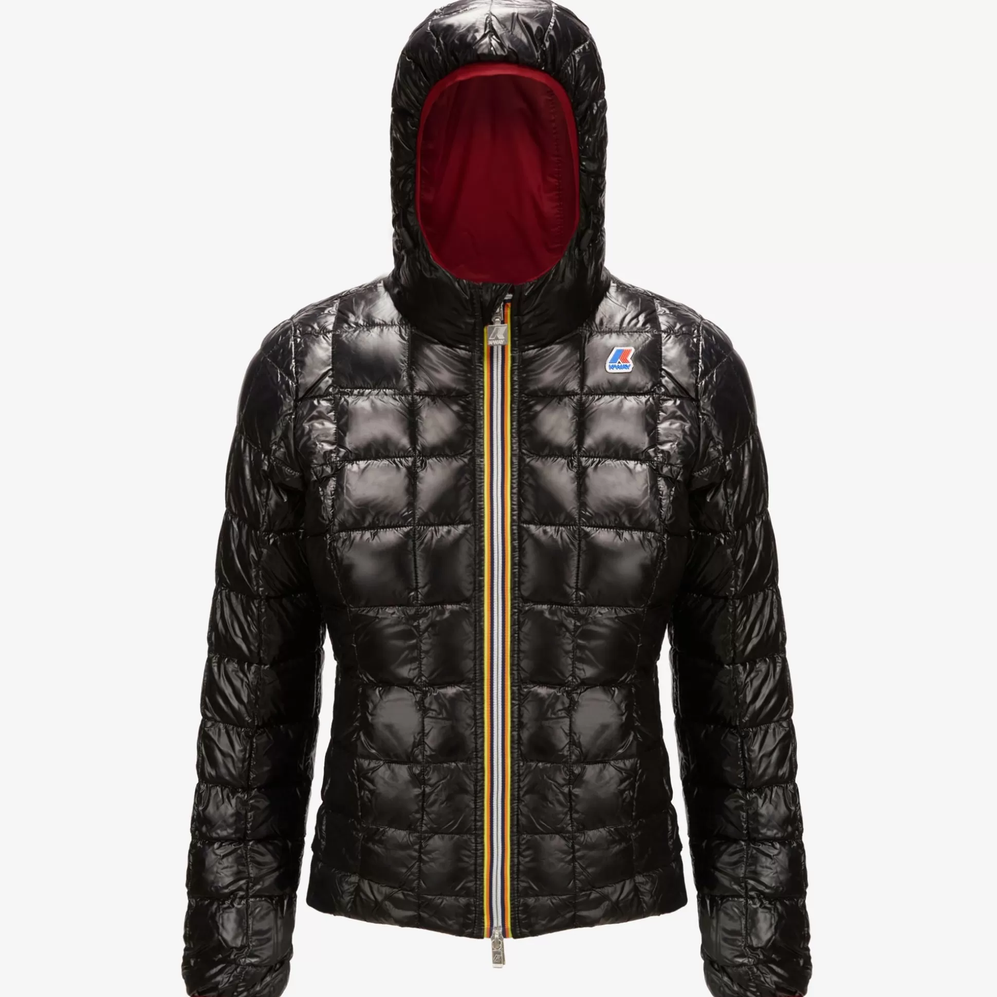 Outlet K-Way LILY THERMO PLUS.2 REVERSIBLE Reddktomato-blackpure