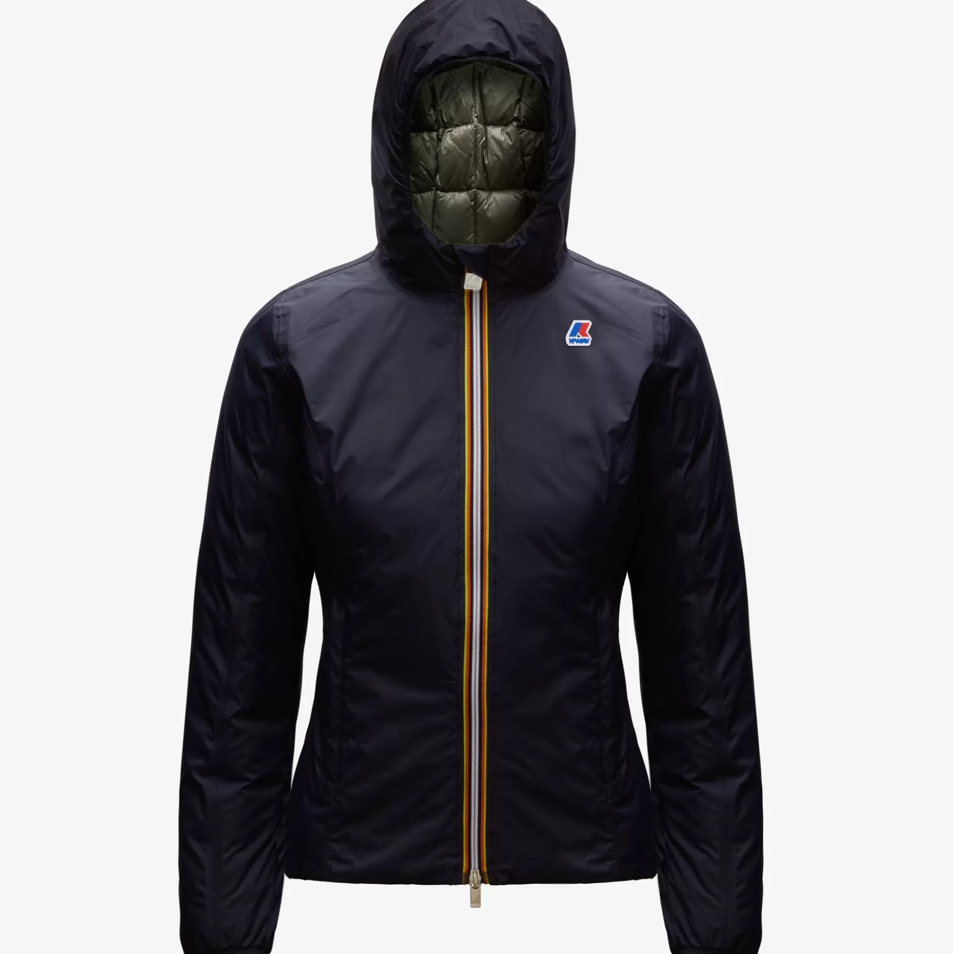 New K-Way LILY THERMO PLUS.2 REVERSIBLE Bluedepth-blacktorba