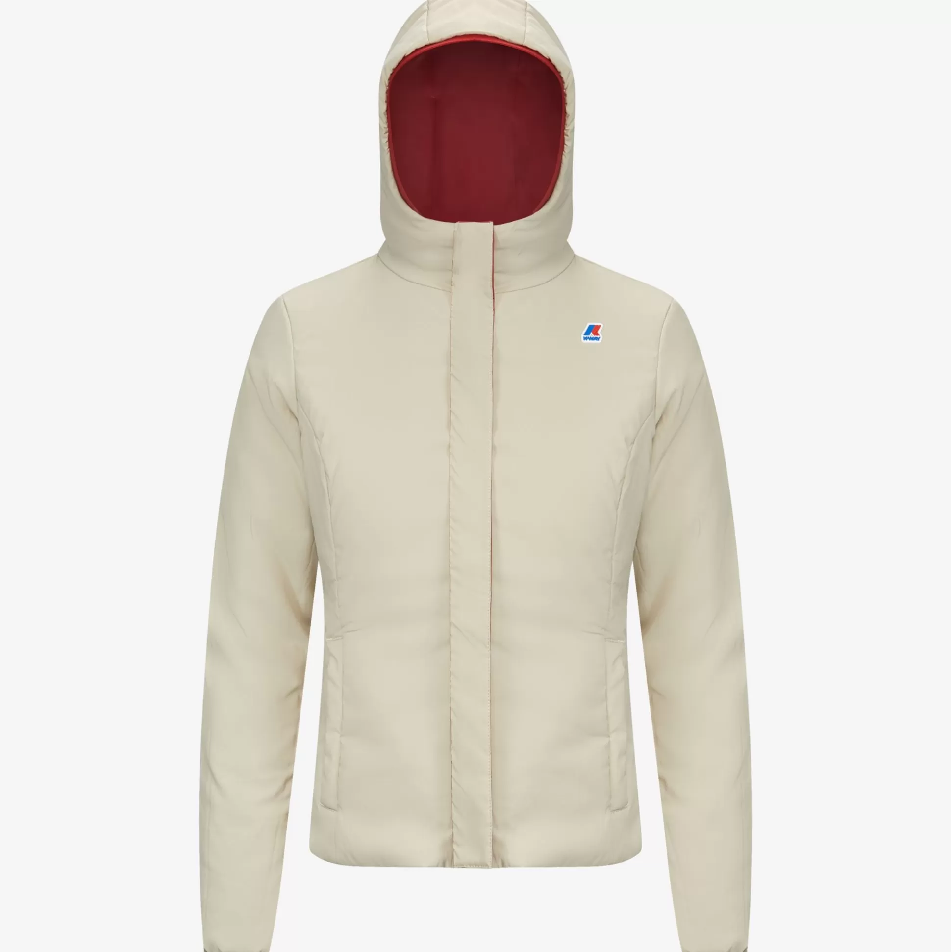 Outlet K-Way LILY WARM REVERSIBLE Reddktomato-beigegrey