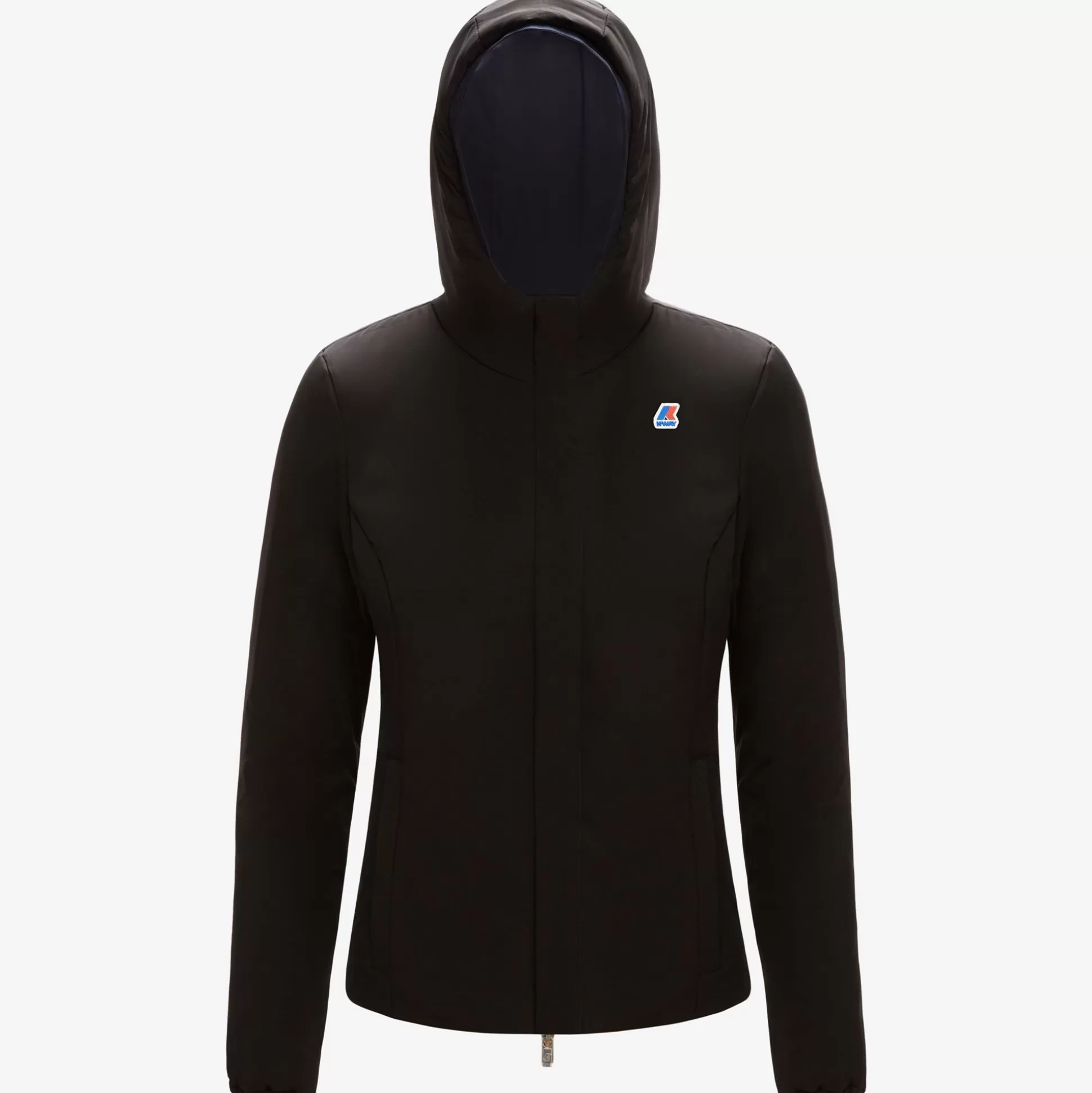 Best K-Way LILY WARM REVERSIBLE Bluedepth-blackpure