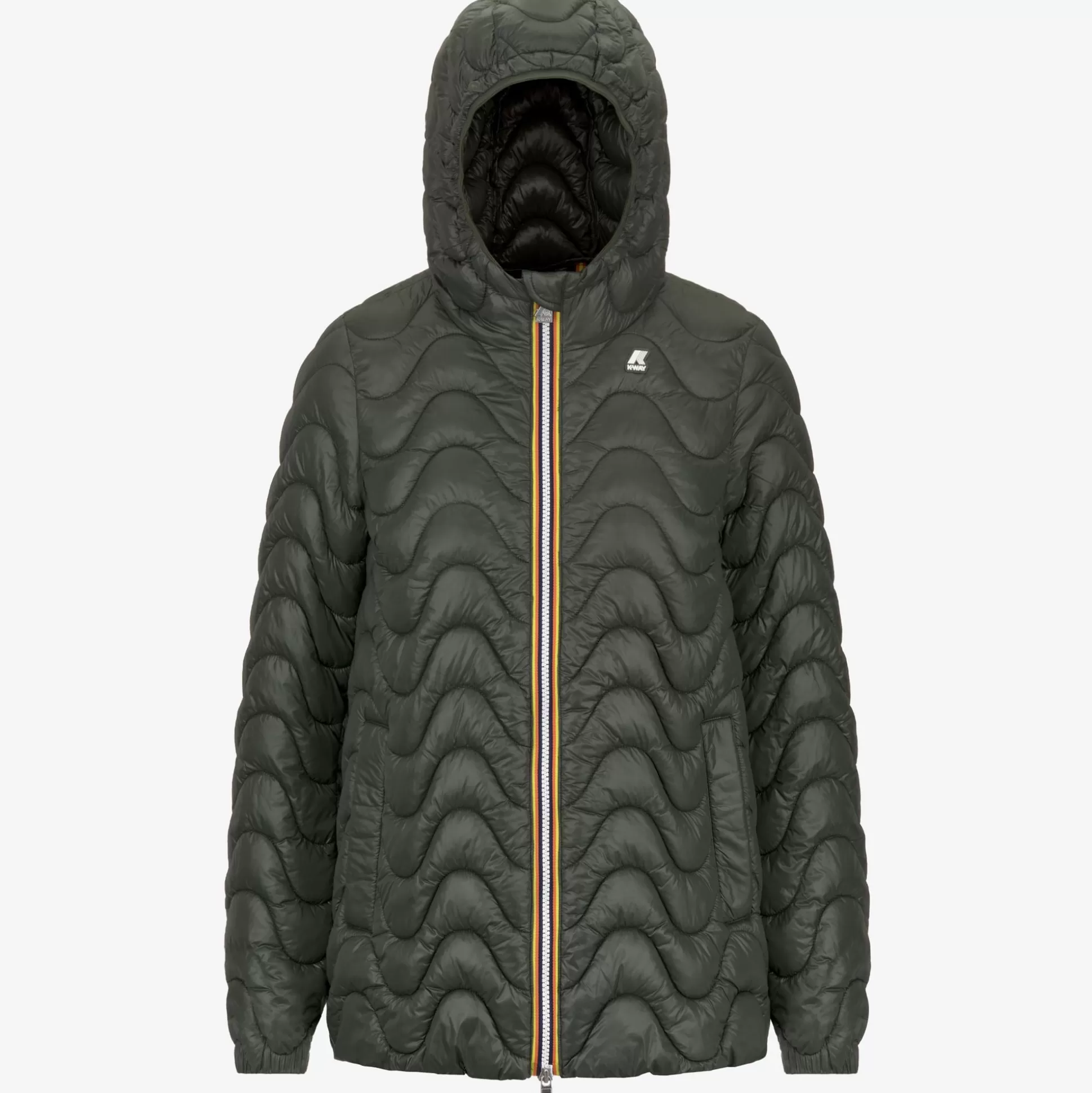 Flash Sale K-Way MADLAINE QUILTED WARM Greenblackish