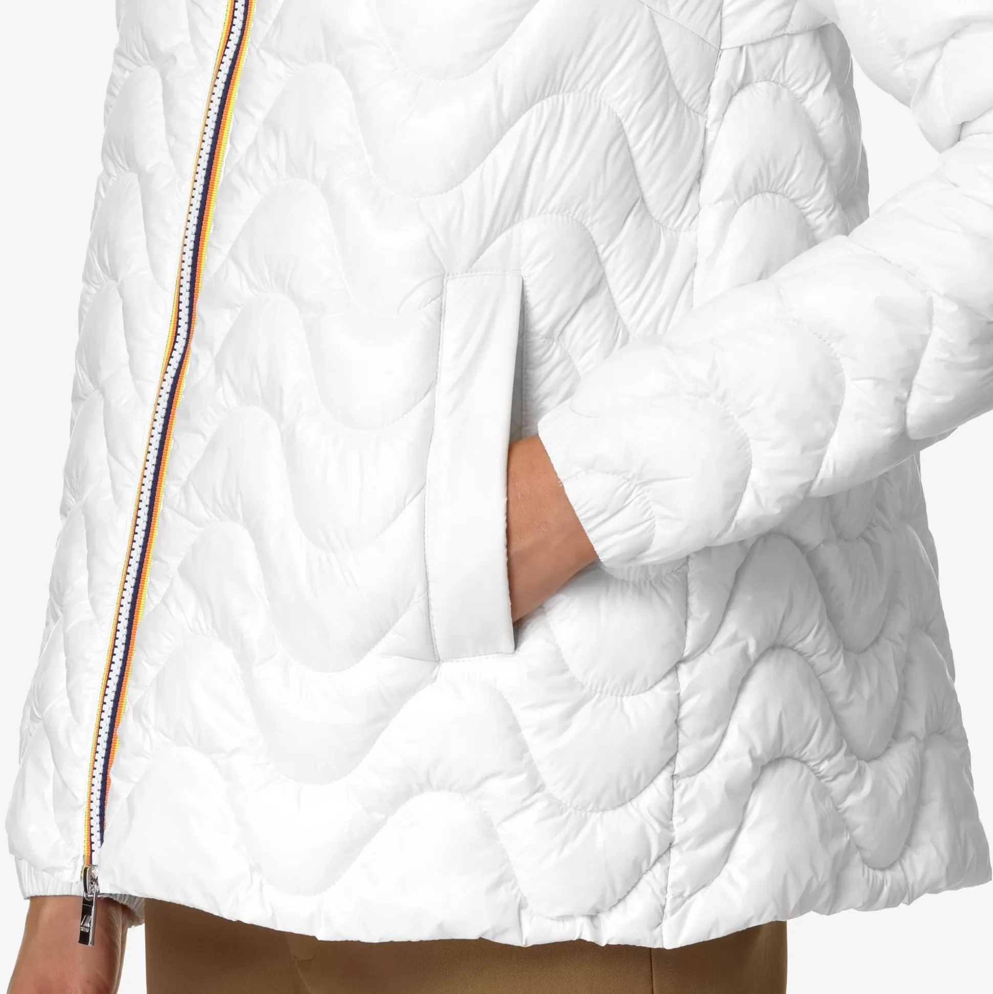Sale K-Way MADLAINE QUILTED WARM Whitegardenia