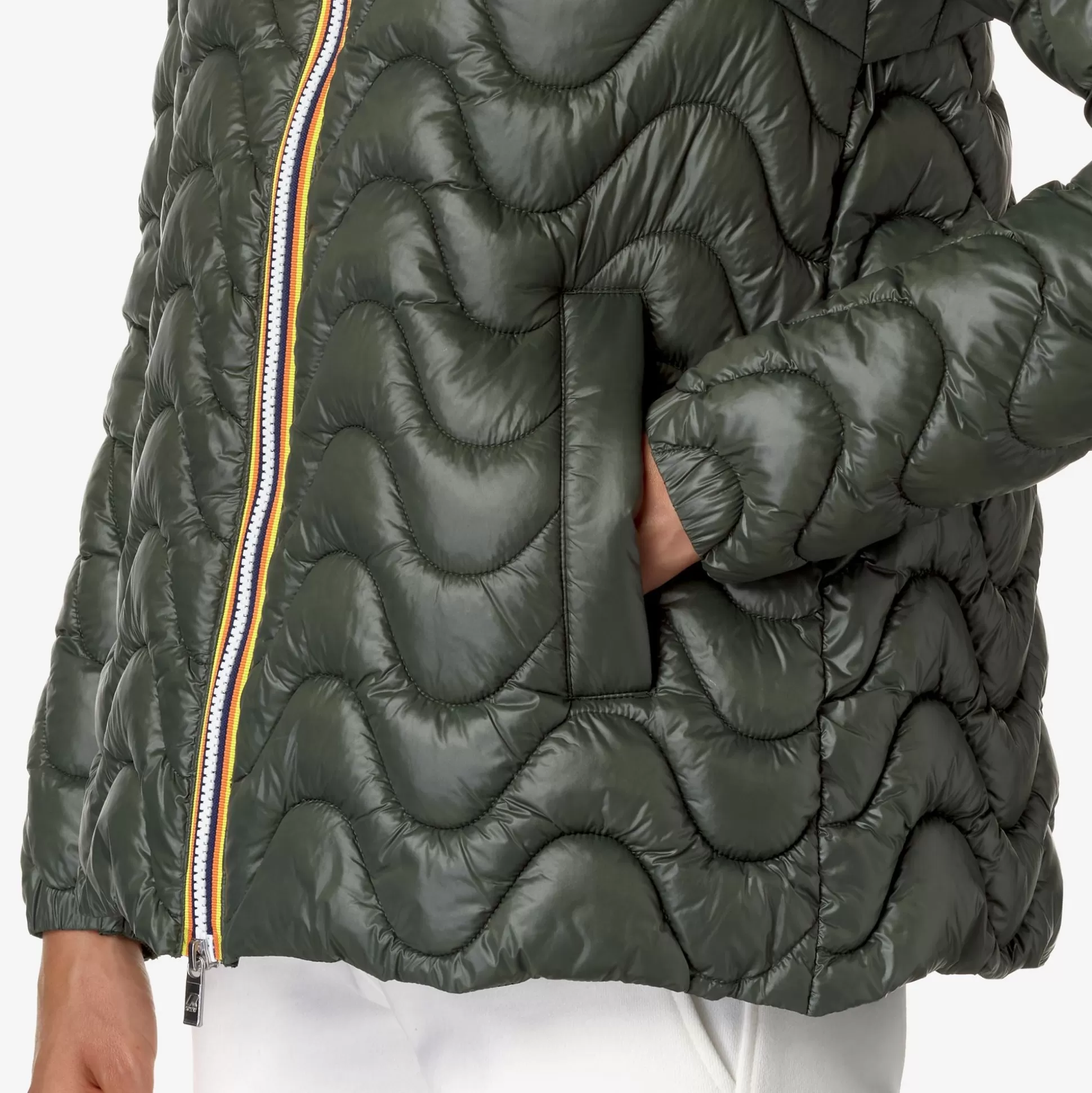 Flash Sale K-Way MADLAINE QUILTED WARM Greenblackish