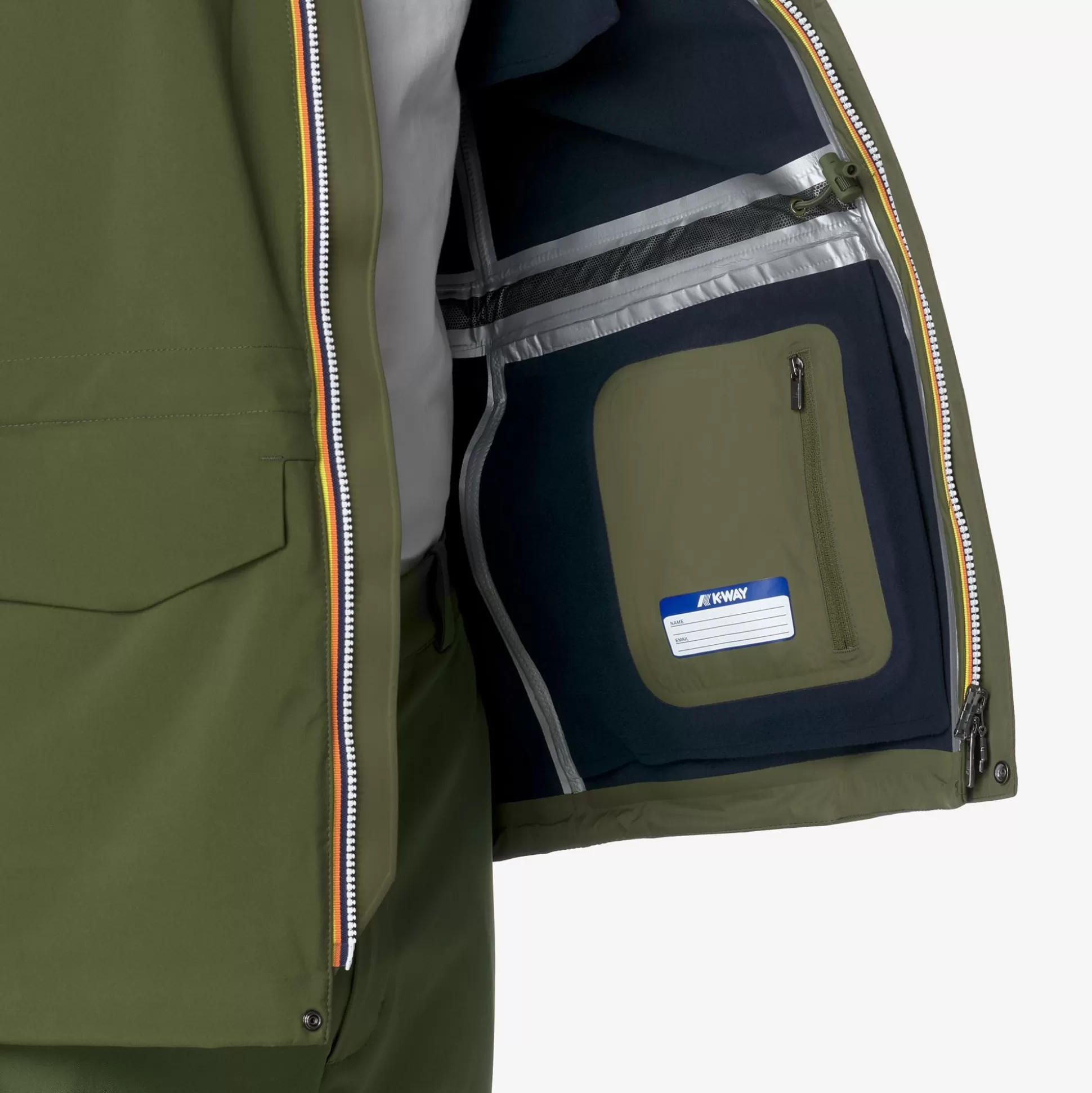 Best K-Way MANPHY BONDED Greenc-blued