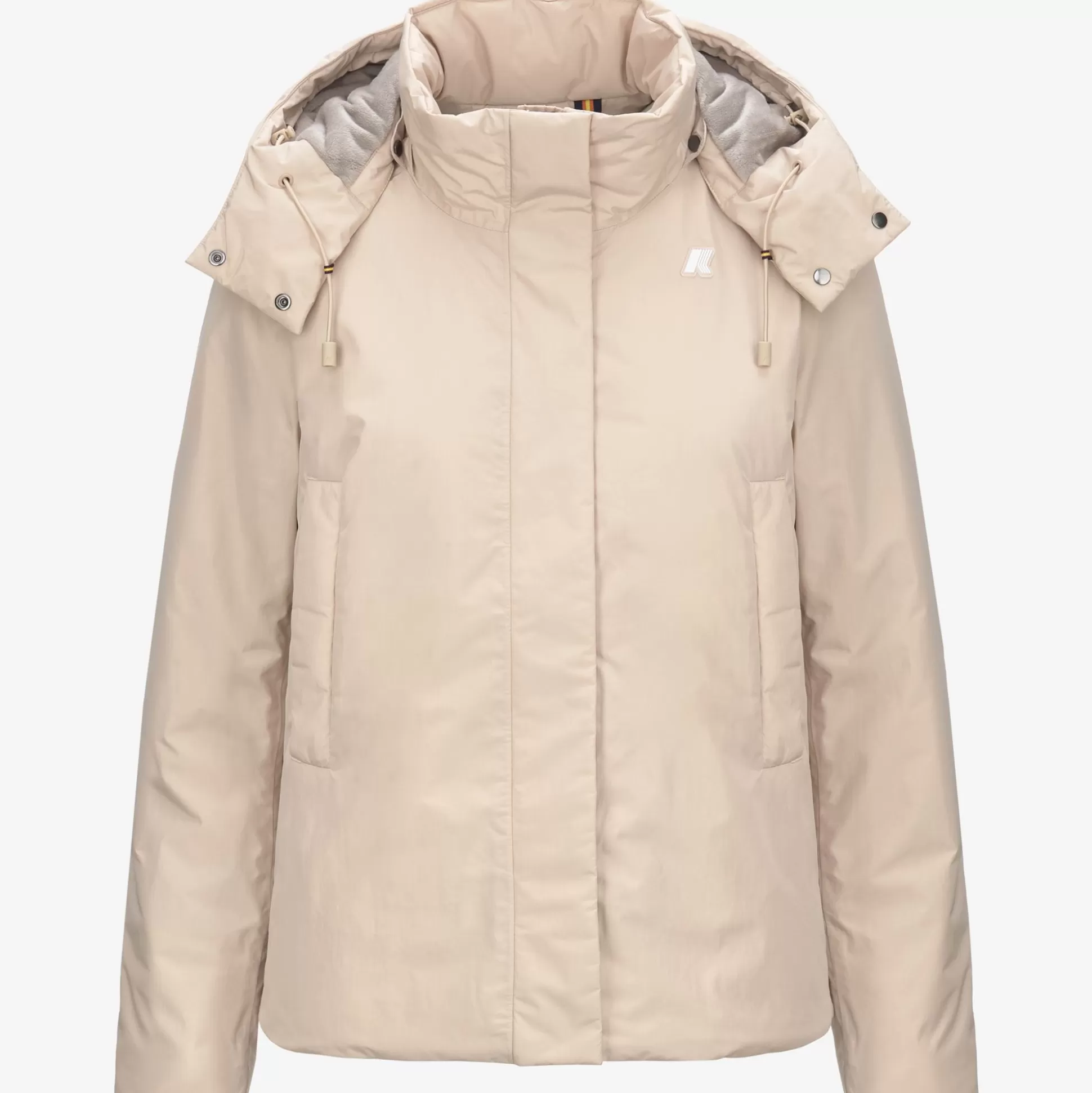 Shop K-Way MARLETTE SOFT TOUCH MARMOTTA Pinktint-greygoat
