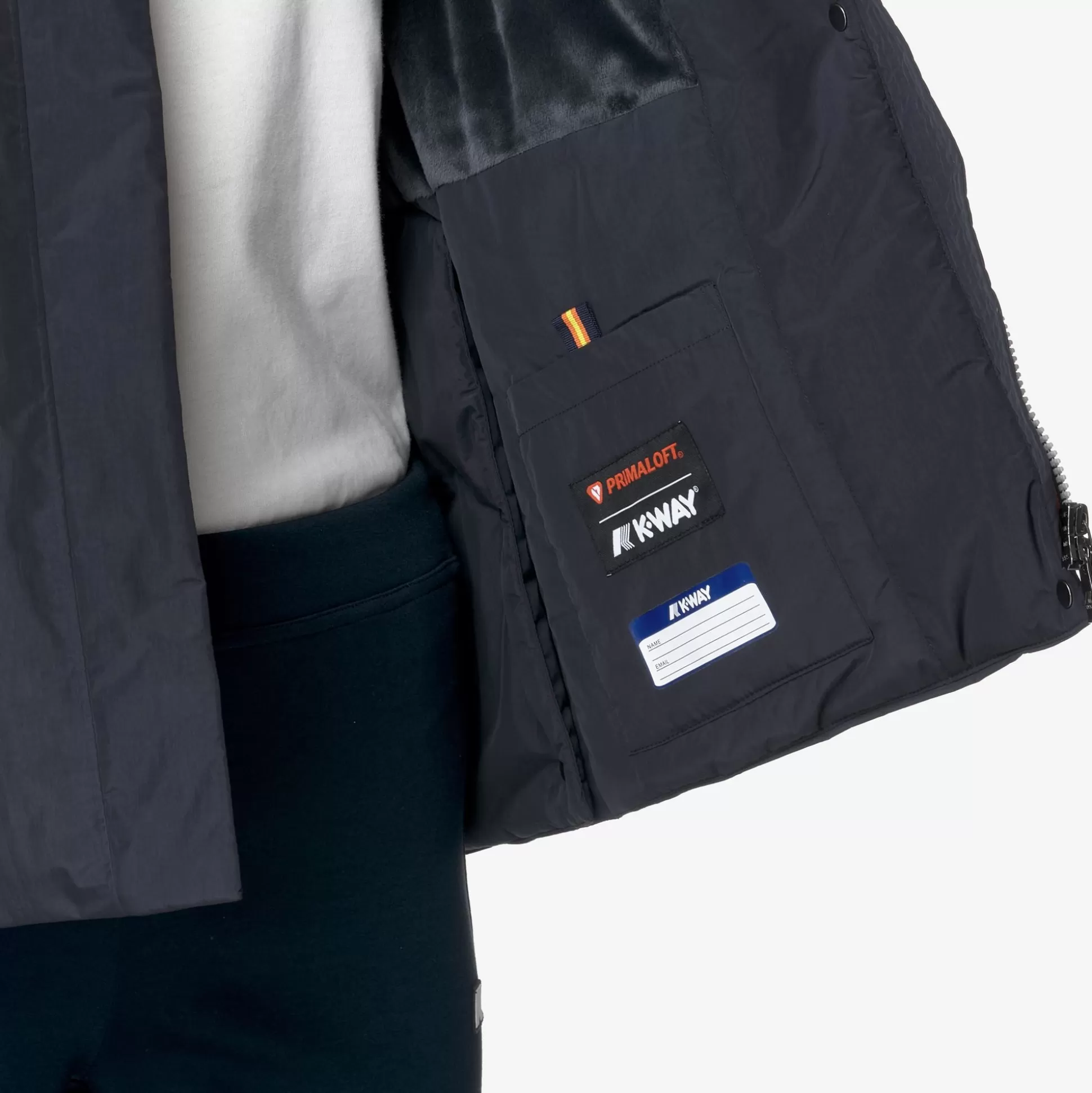 Outlet K-Way MARLETTE SOFT TOUCH MARMOTTA Blued-bluea