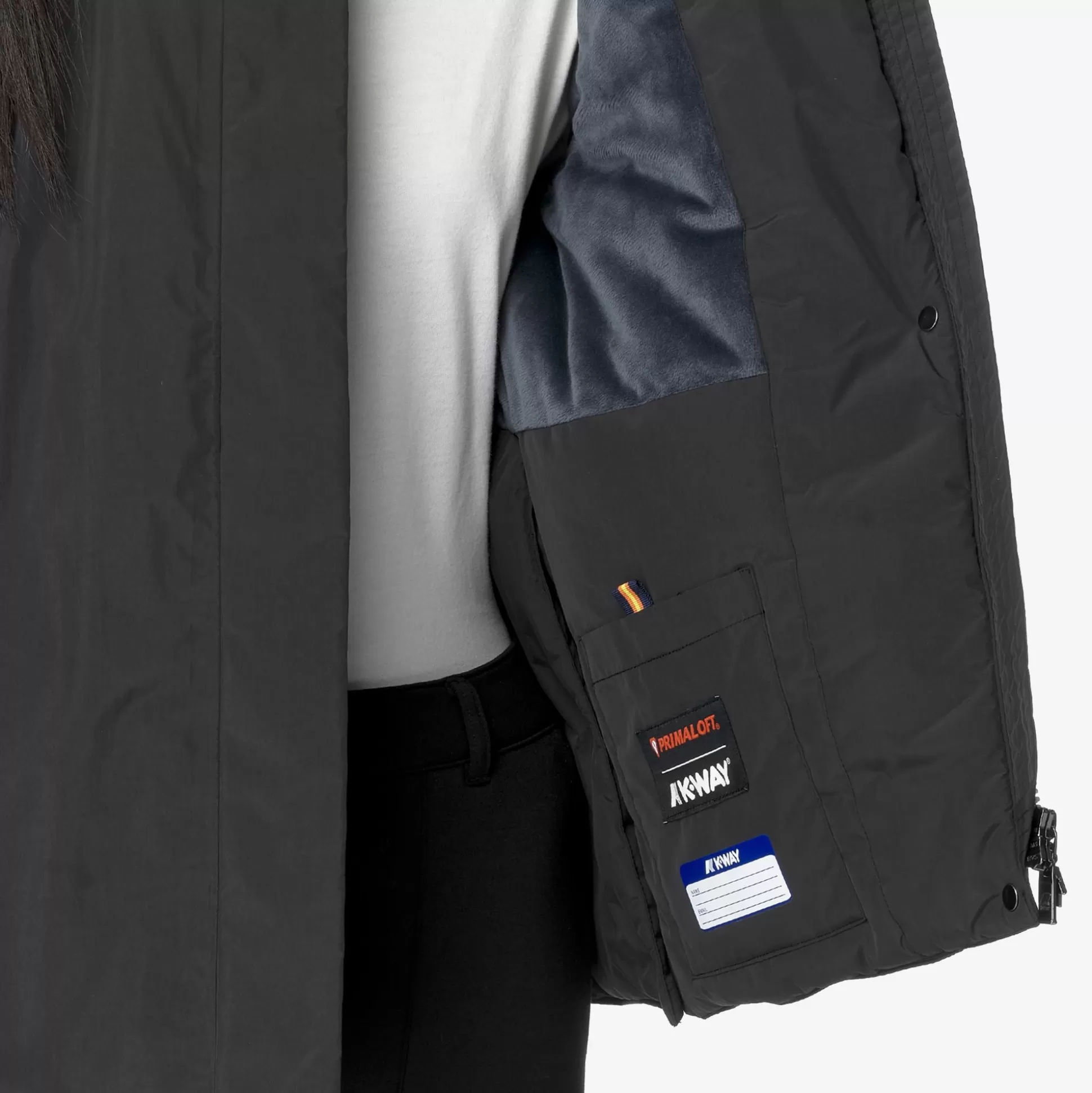 Cheap K-Way MARLETTE SOFT TOUCH MARMOTTA Blackp-bluea
