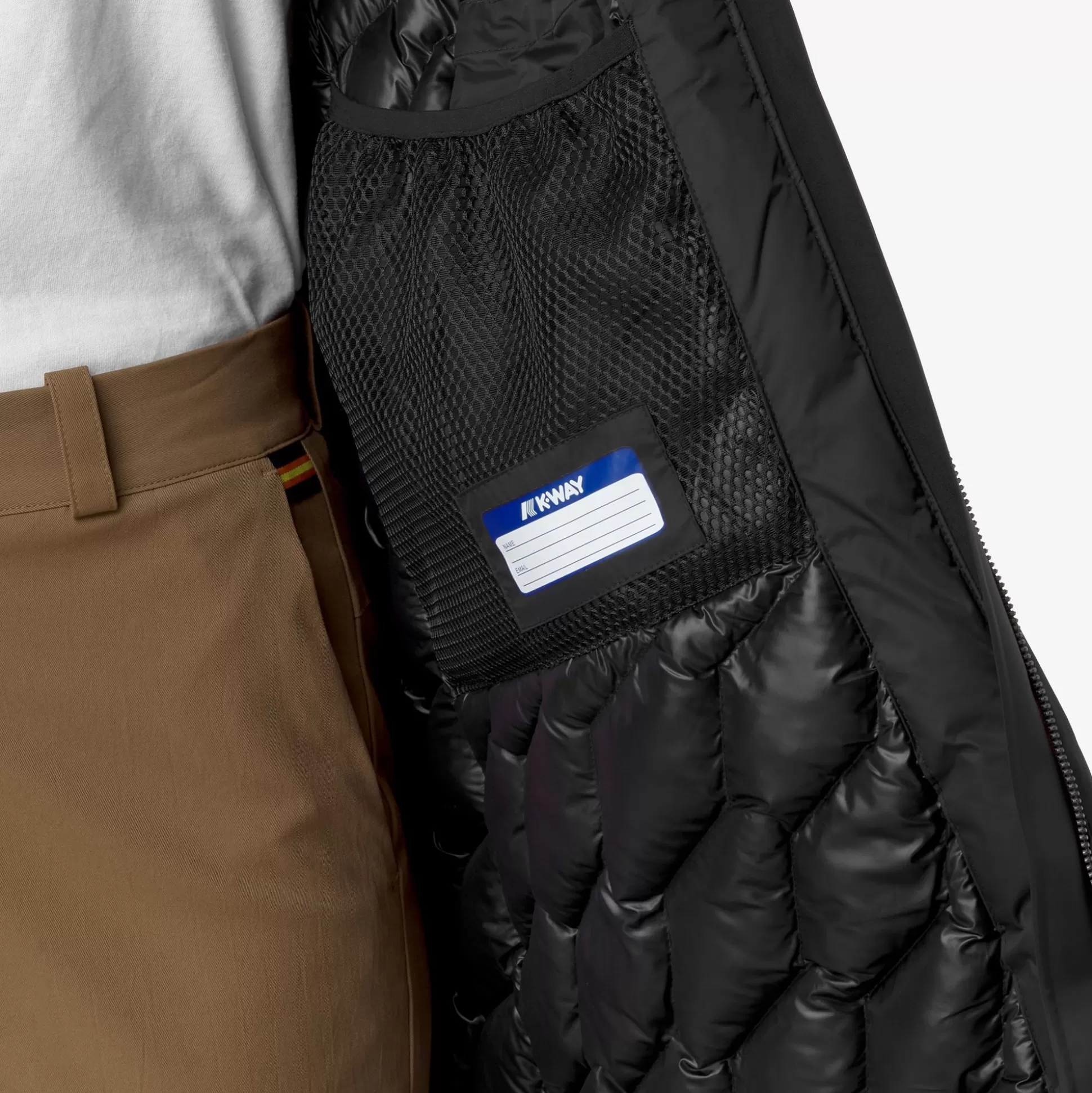Cheap K-Way MATHIEL BONDED PADDED Blackpure