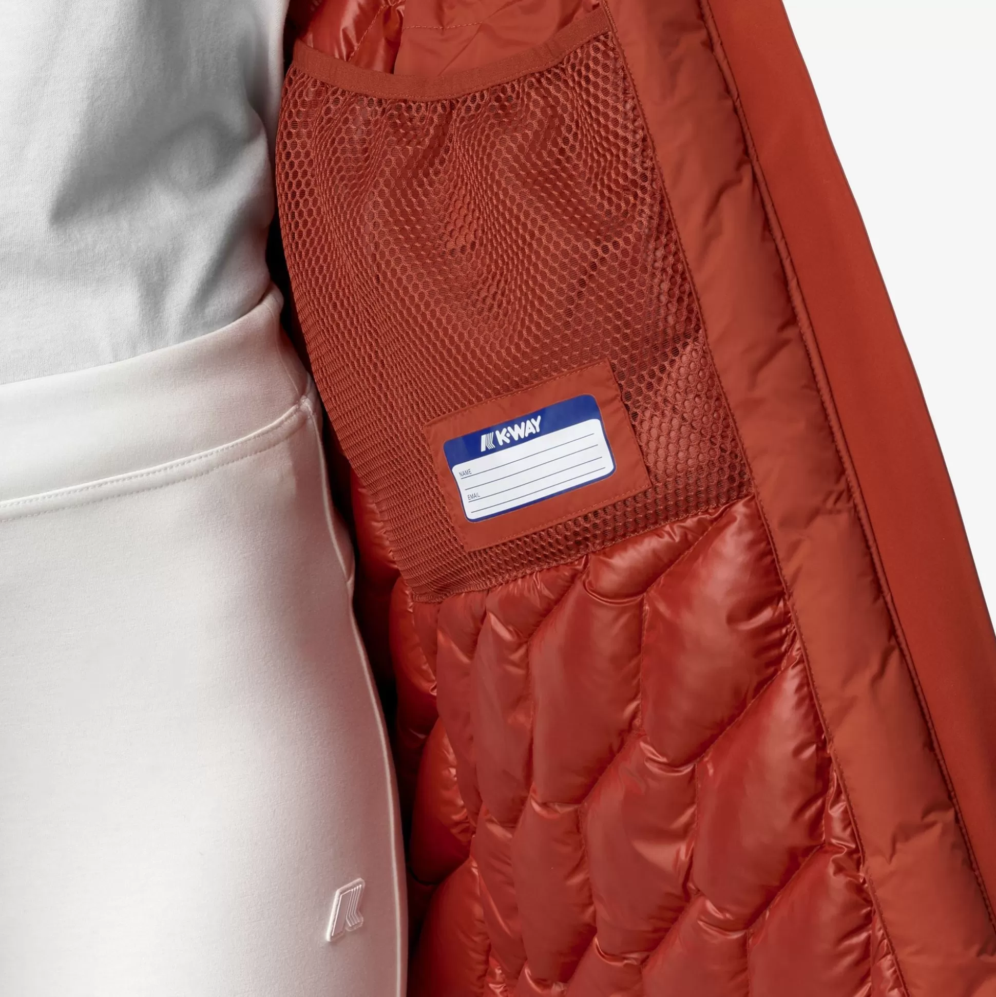 Cheap K-Way MATHIEL BONDED PADDED Redpompeian