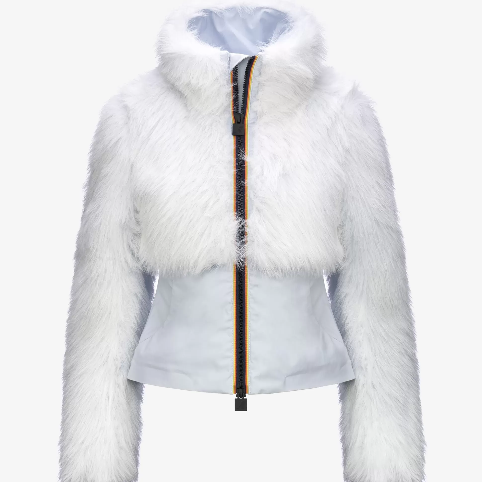 New K-Way MEL ECO FUR BONDED Greylilla-blackash
