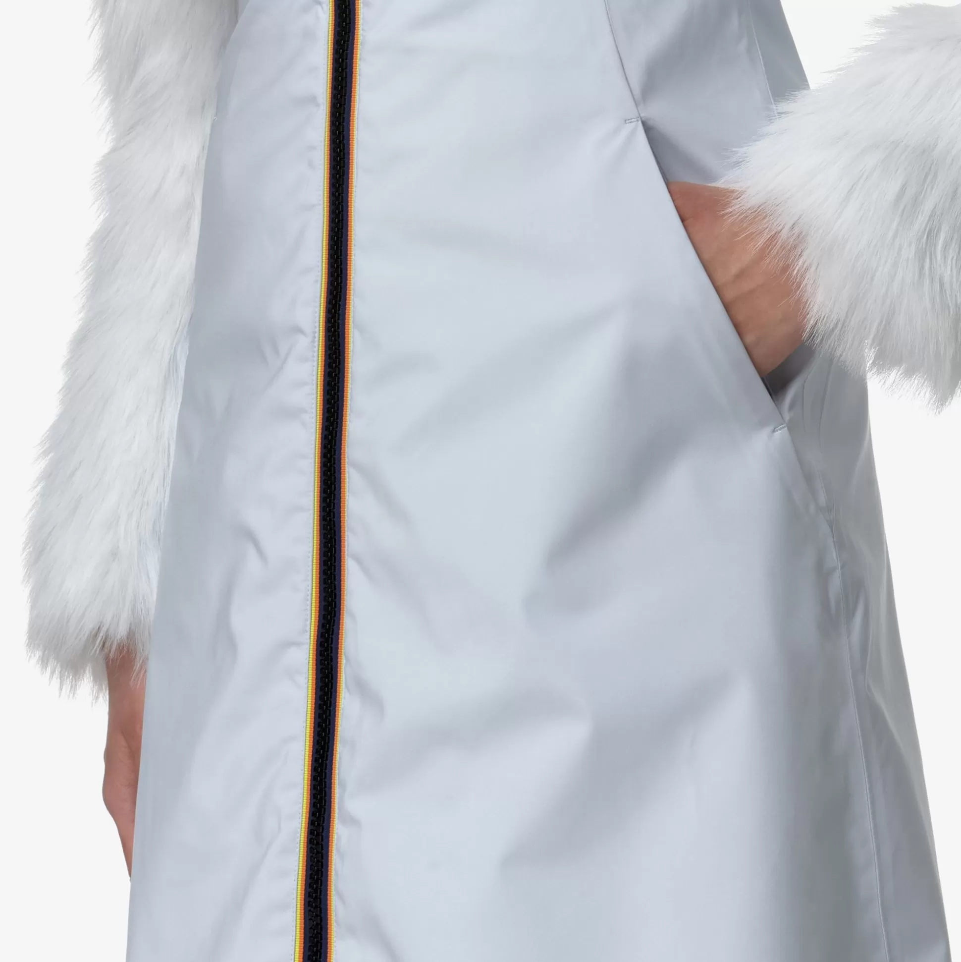 Online K-Way MENIL ECO FUR BONDED Greylilla-blackash