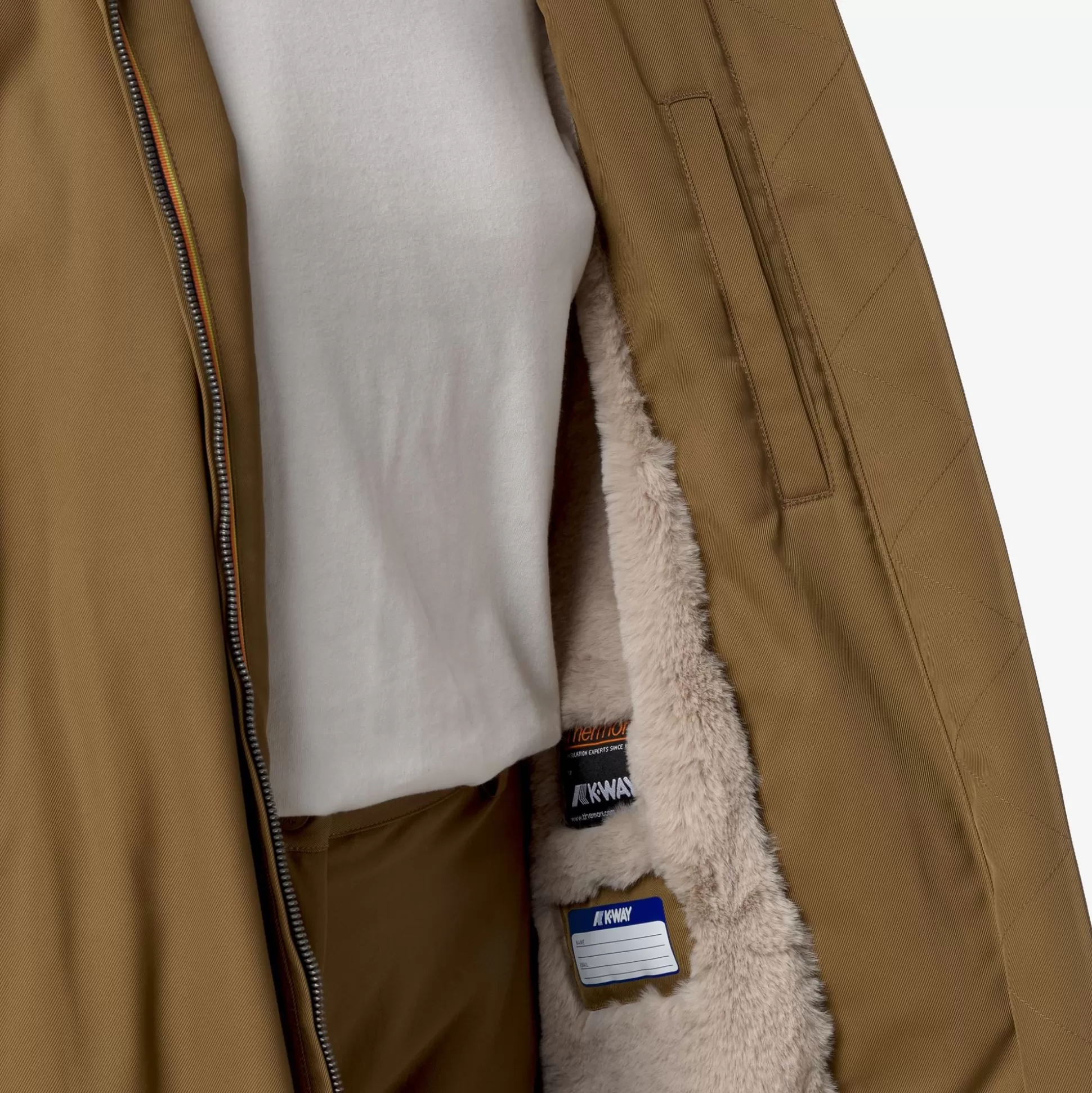 Cheap K-Way OLLER TWILL FUR Browncorda-natural