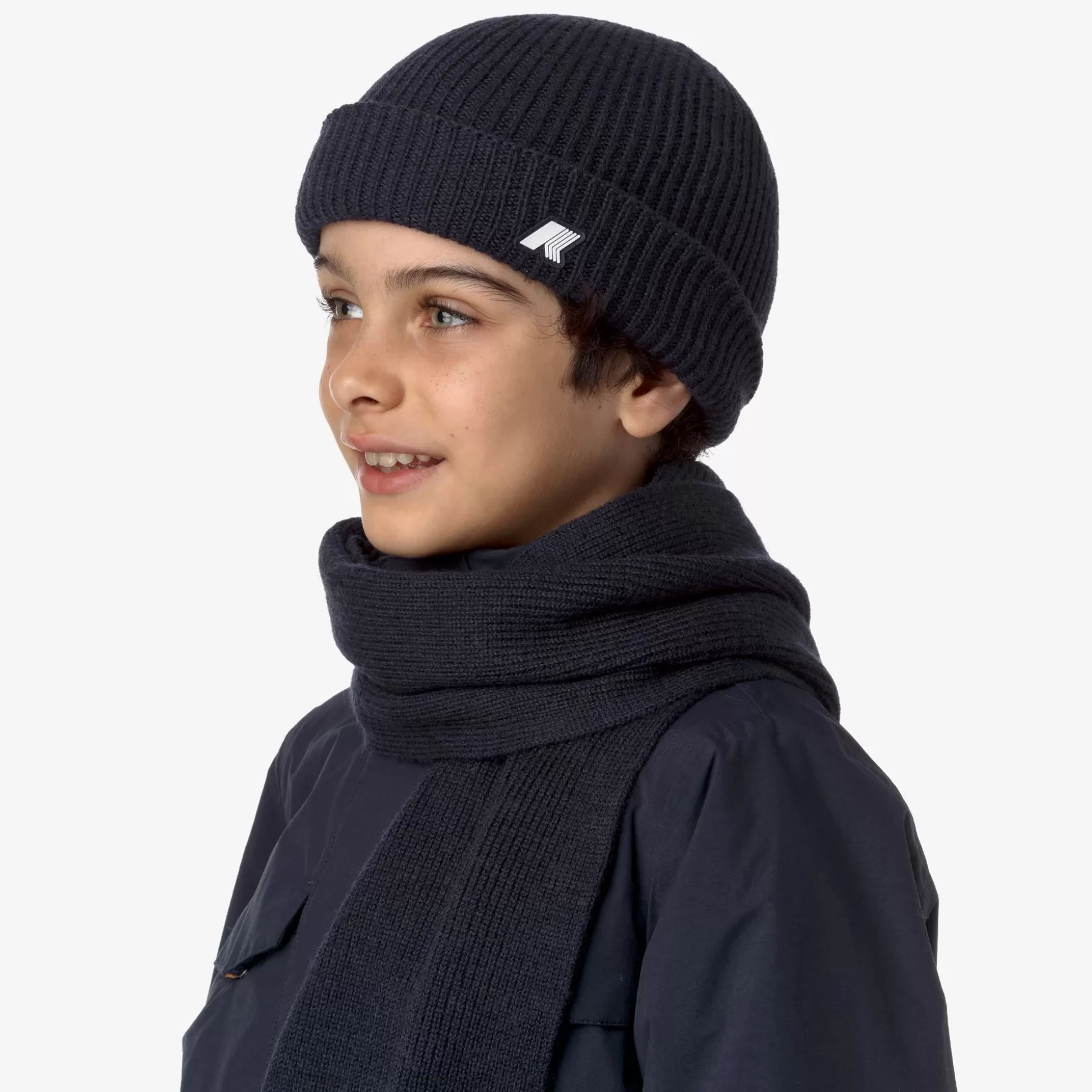 New K-Way P. BRICE CARDIGAN STITCH Bluedepthmelange