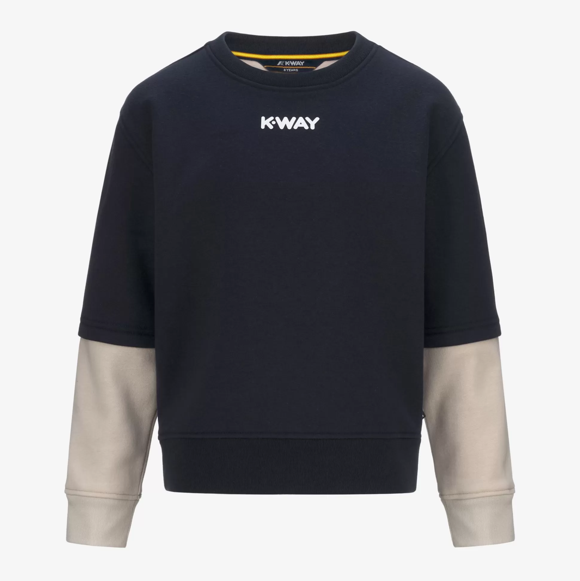 Discount K-Way P. BRIEG PC LETTERING Bluedepth-beigegrey