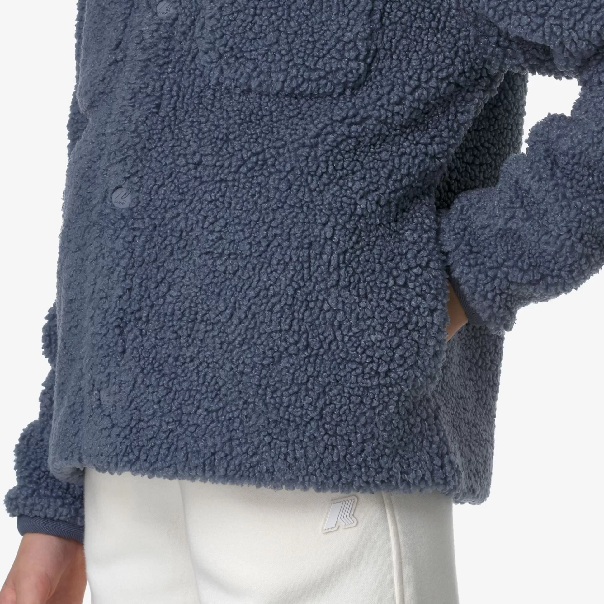 Sale K-Way P. CAMERON SHERPA POLAR Greybluea-greybluea