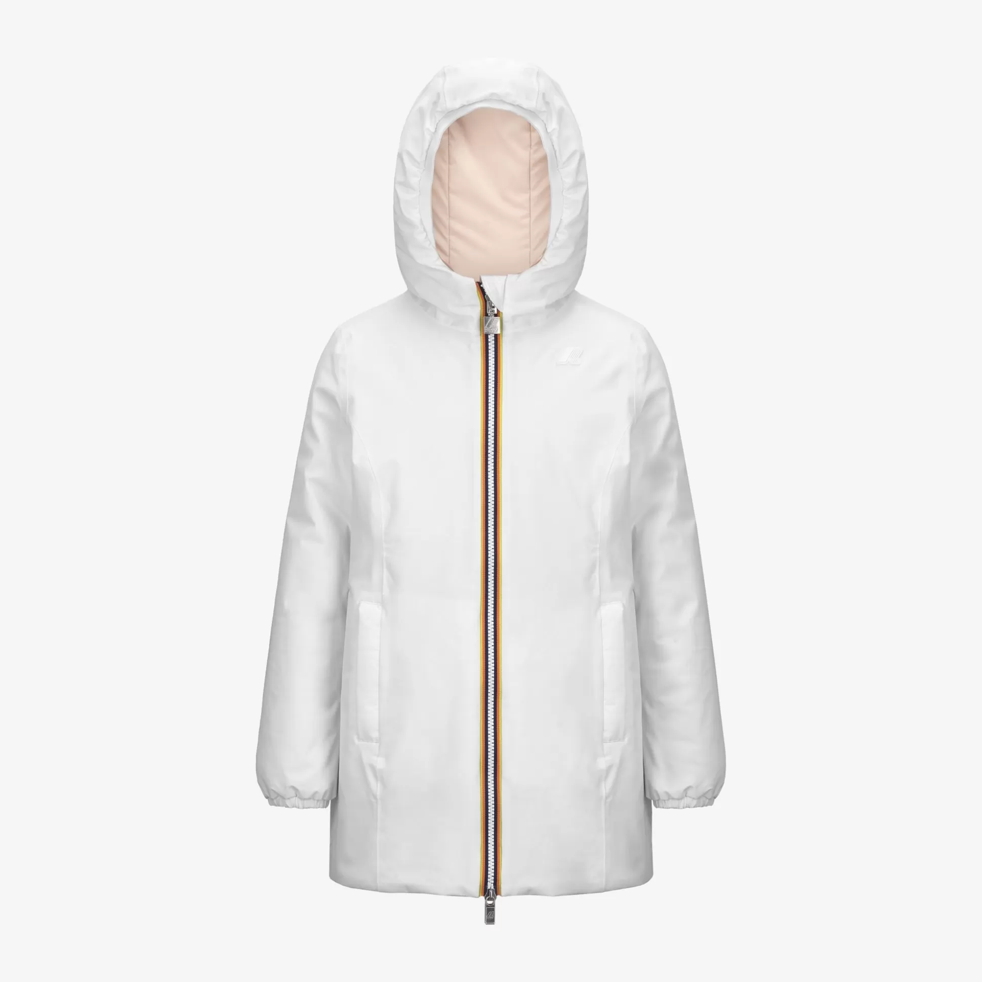 Store K-Way P. DENISE ST WARM REVERSIBLE Whiteg-pinkt