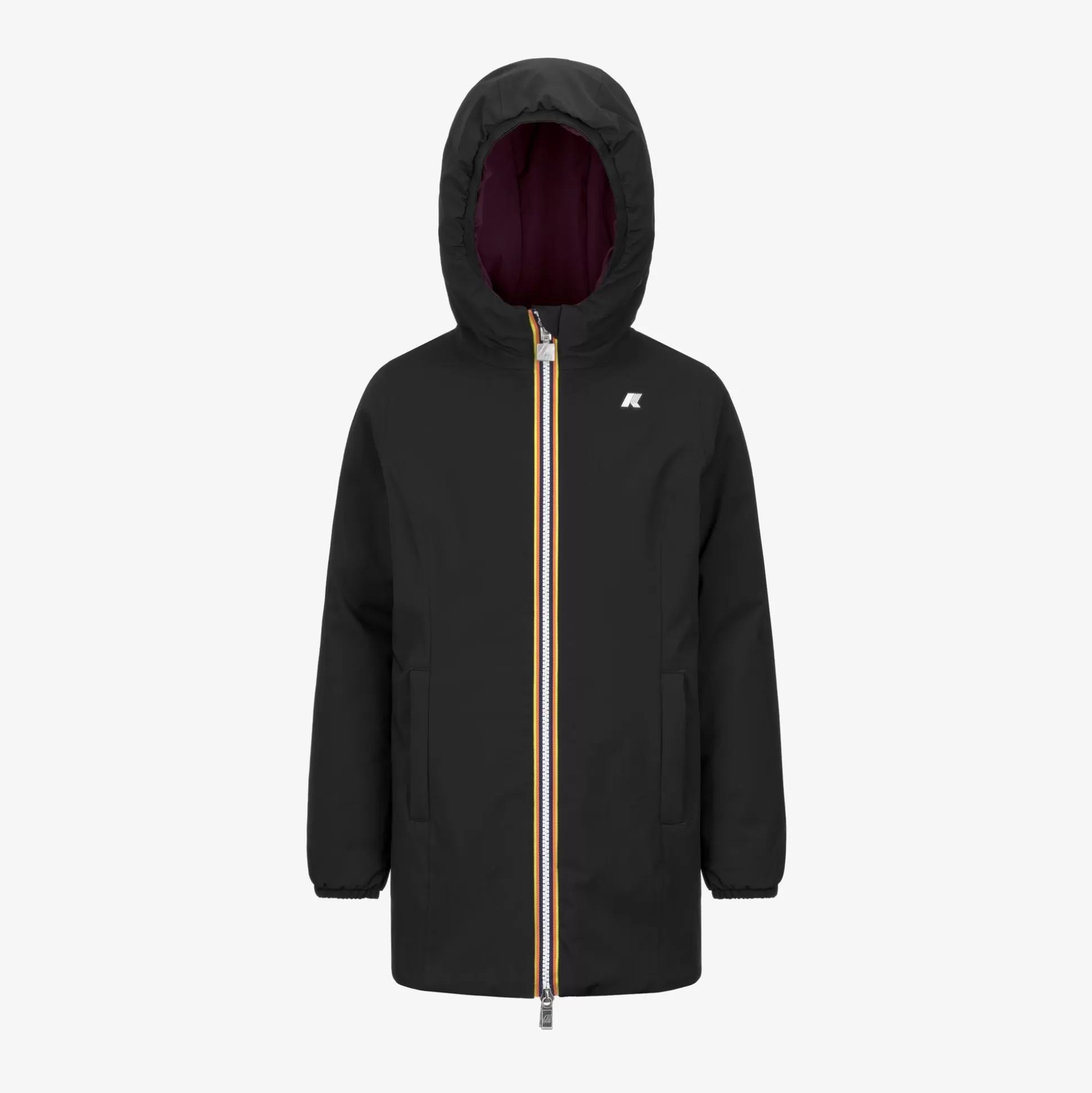 Best Sale K-Way P. DENISE ST WARM REVERSIBLE Blackpure-violetdkpurple