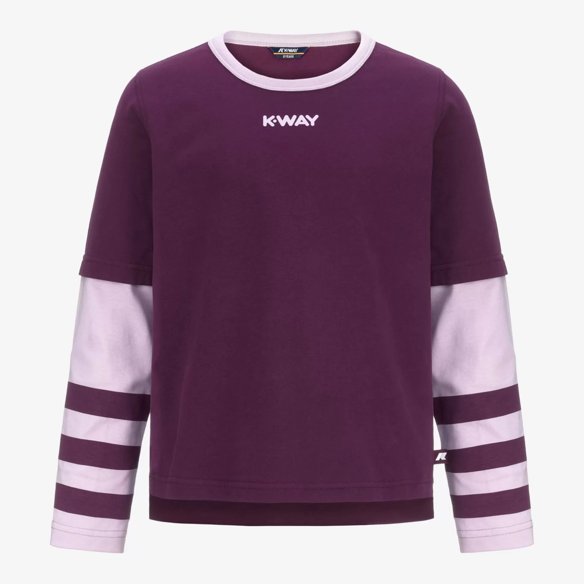 Flash Sale K-Way P. ELMERINE PEACH REVERSIBLE SLEEVES Violetdkpurple-violetltlilac