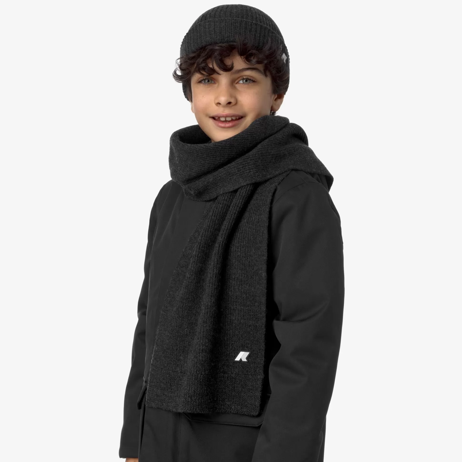 New K-Way P. ETIENNE CARDIGAN STITCH Blackpuremelange
