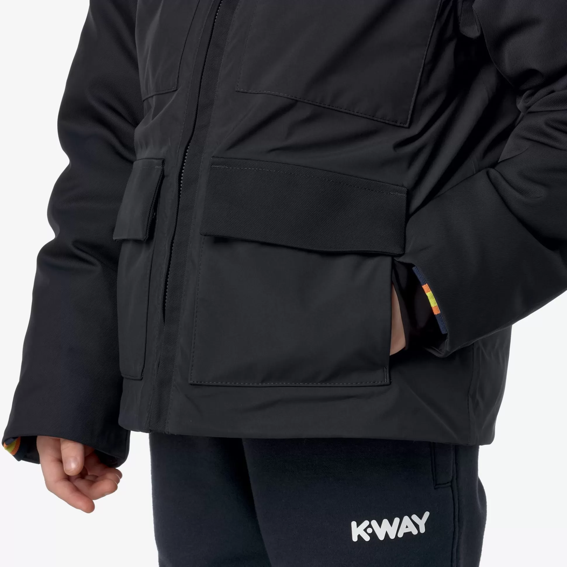 New K-Way P. HODIN FABRIC MIX Bluedepth