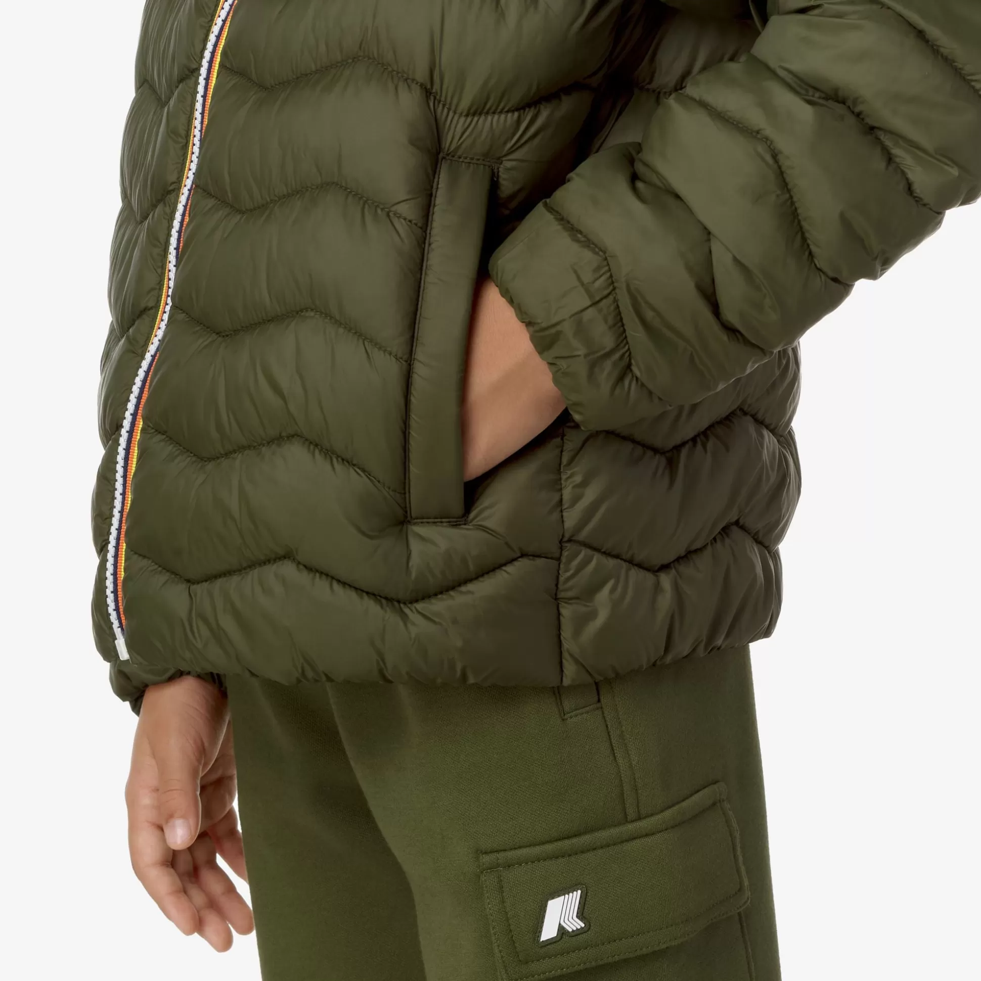 Discount K-Way P. JACK QUILTED WARM Greencypress