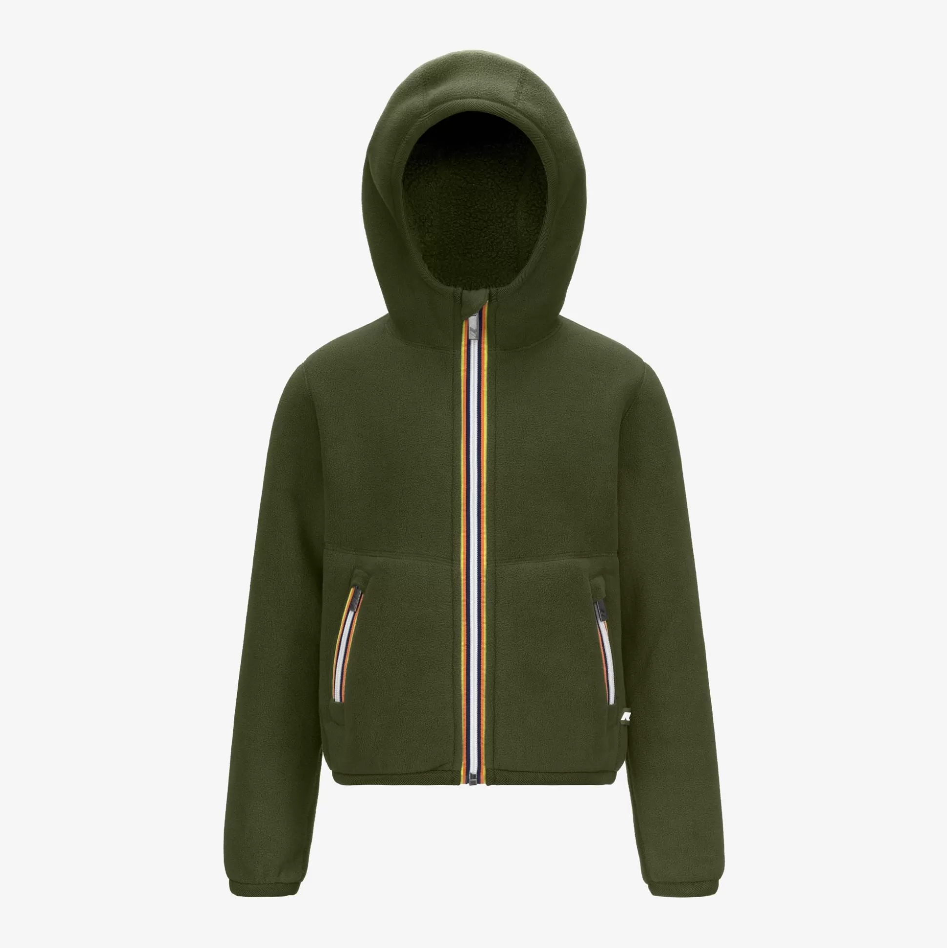Flash Sale K-Way P. JACK SHERPA POLAR REVERSIBLE Greenc-greenc
